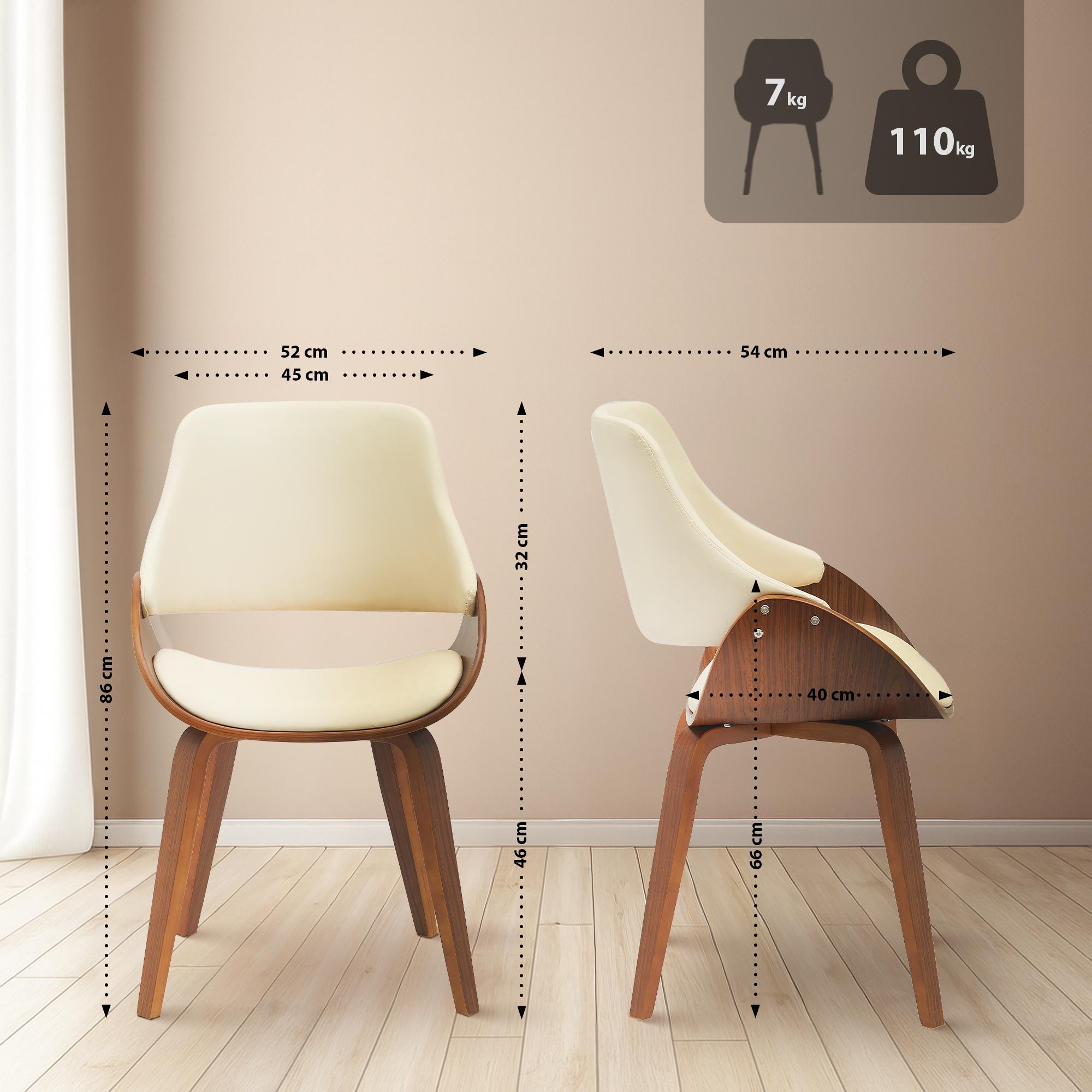 Lot de 2 chaises de salle à manger Vangale