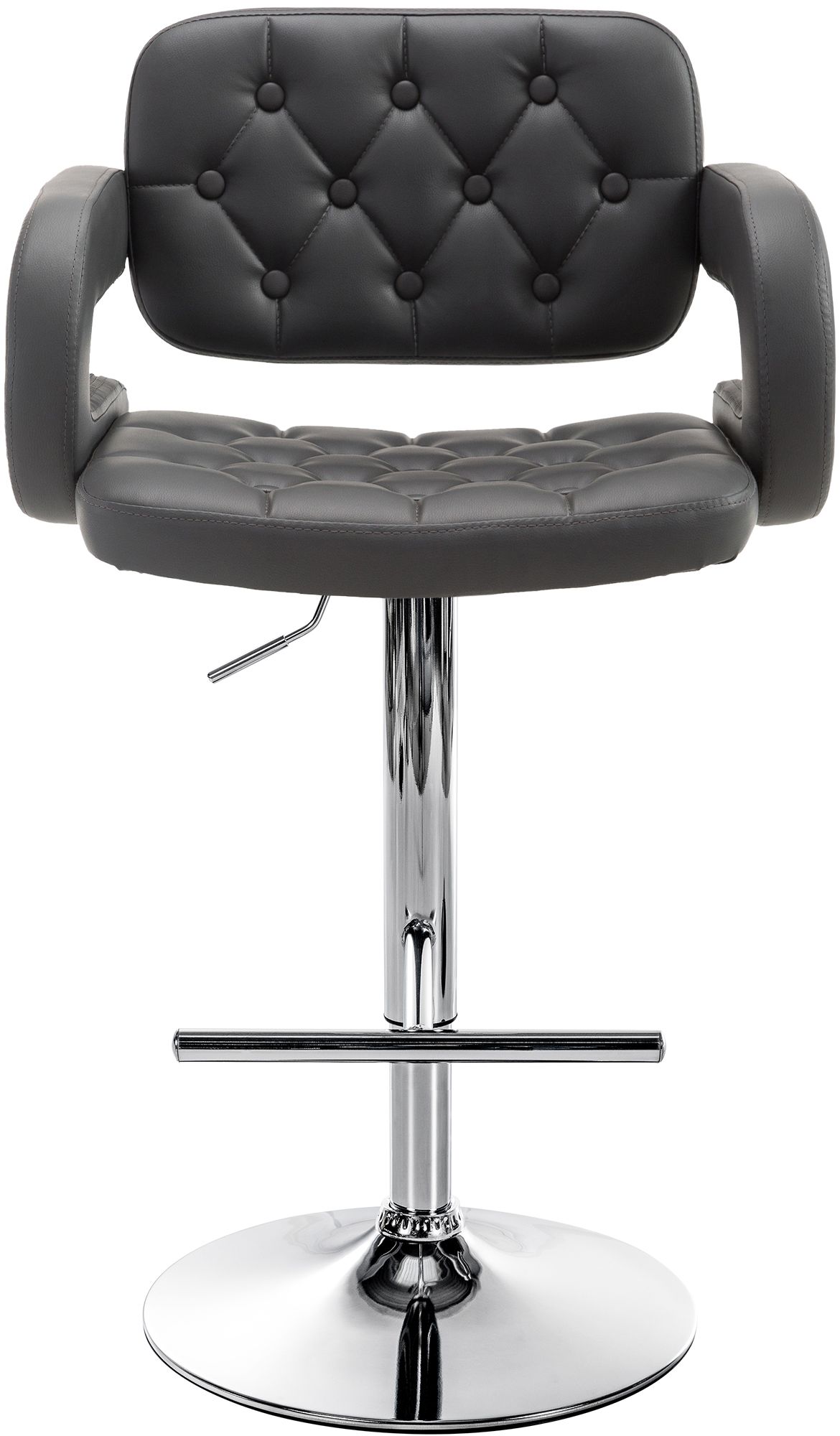 Tabouret de bar Dublin similicuir avec pied en métal