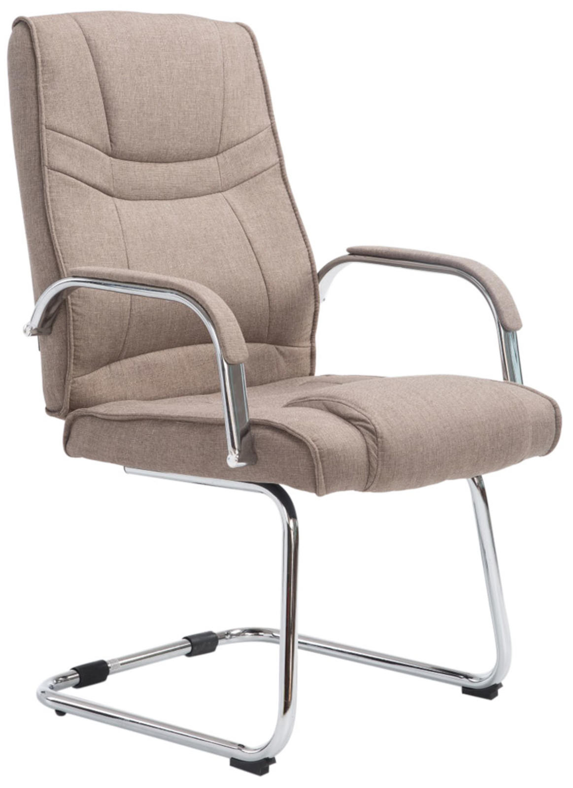 Lot de 2 Chaises Cantilever Attila en tissu avec accoudoirs