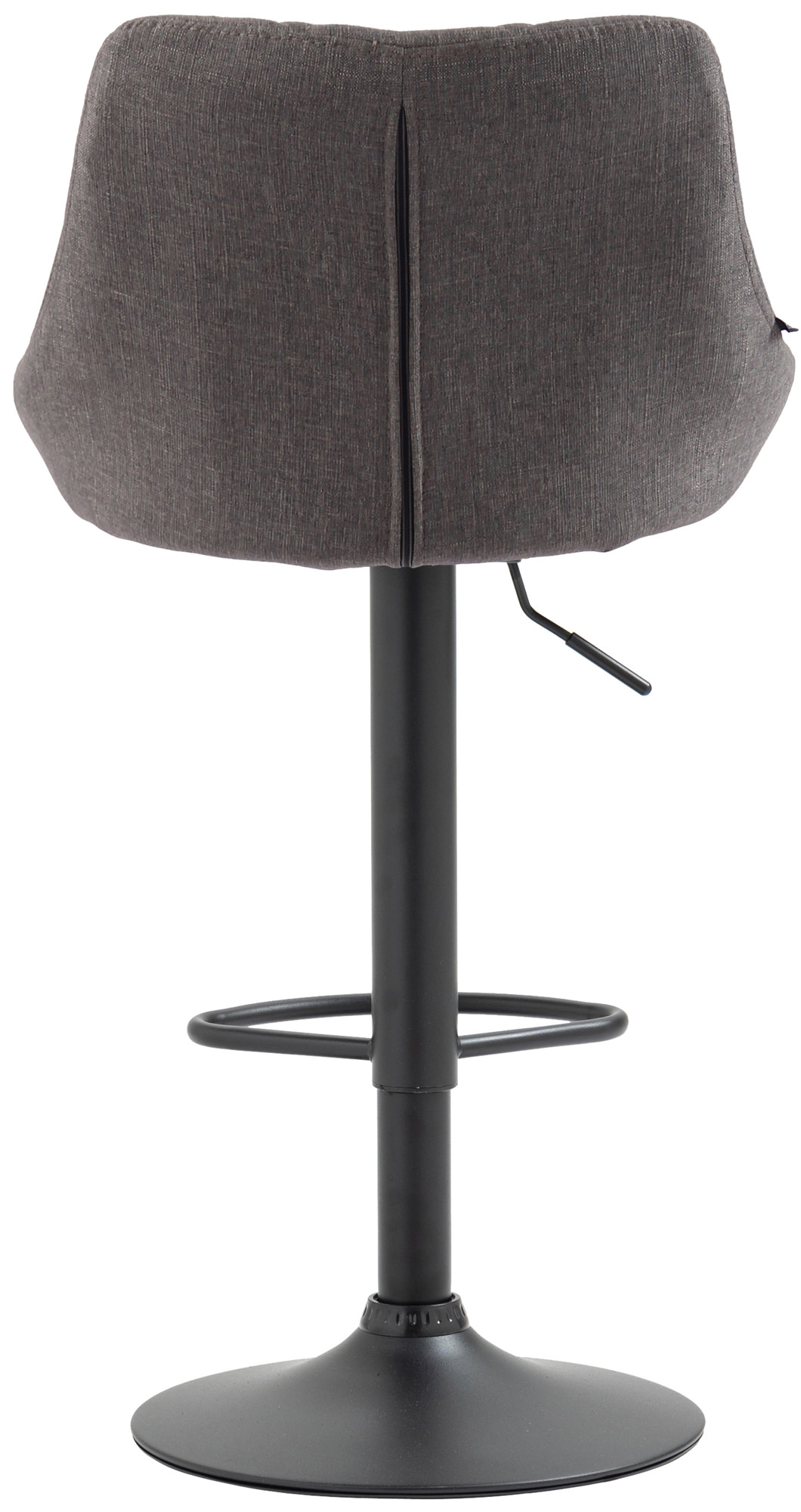 Tabouret de bar Lazio en Tissu Hauteur réglable siège pivotant