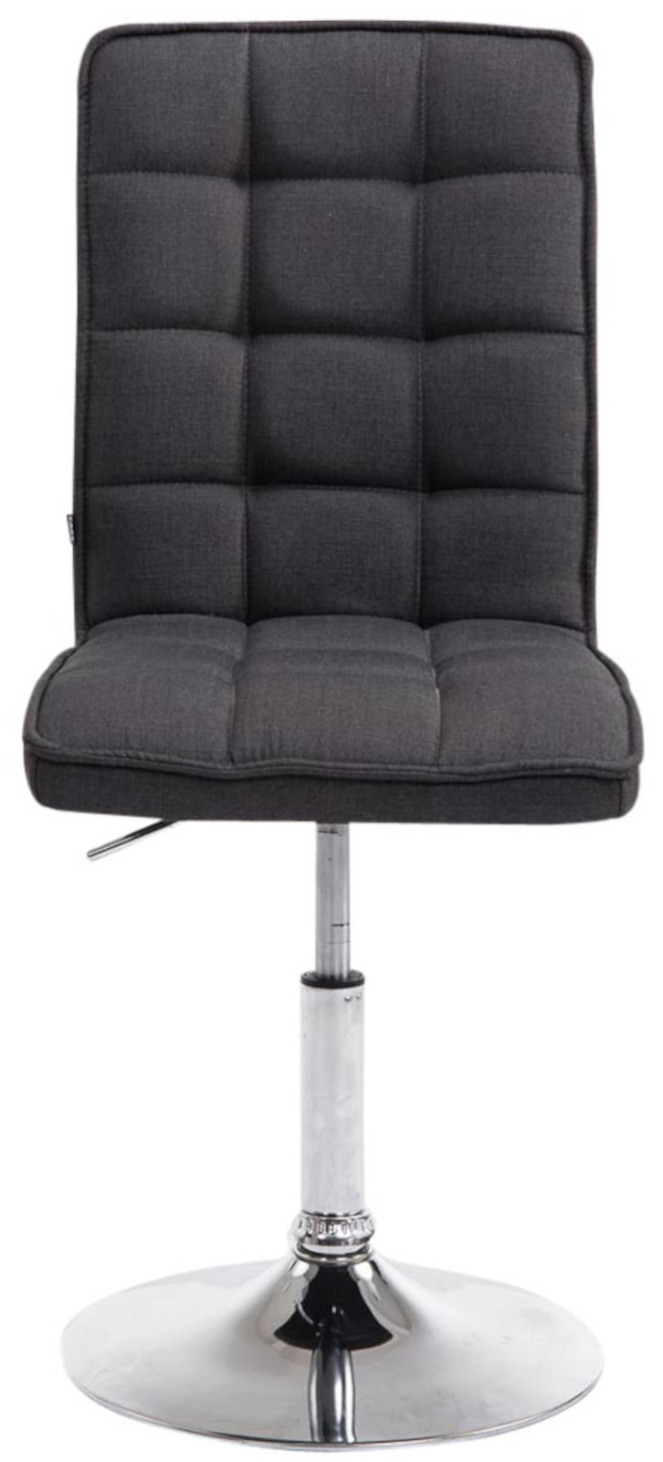 Lot de 2 chaises de salle à manger Peking V2 en tissu avec pied trompette