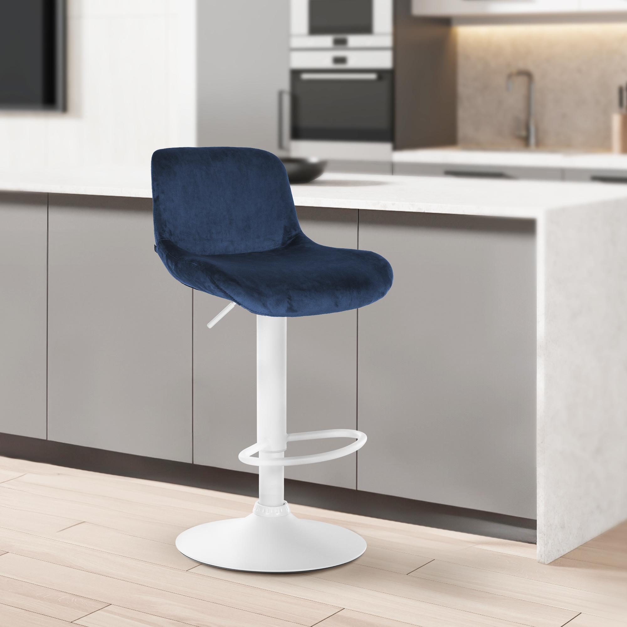 Lot de 2 tabourets de bar Solon blanc