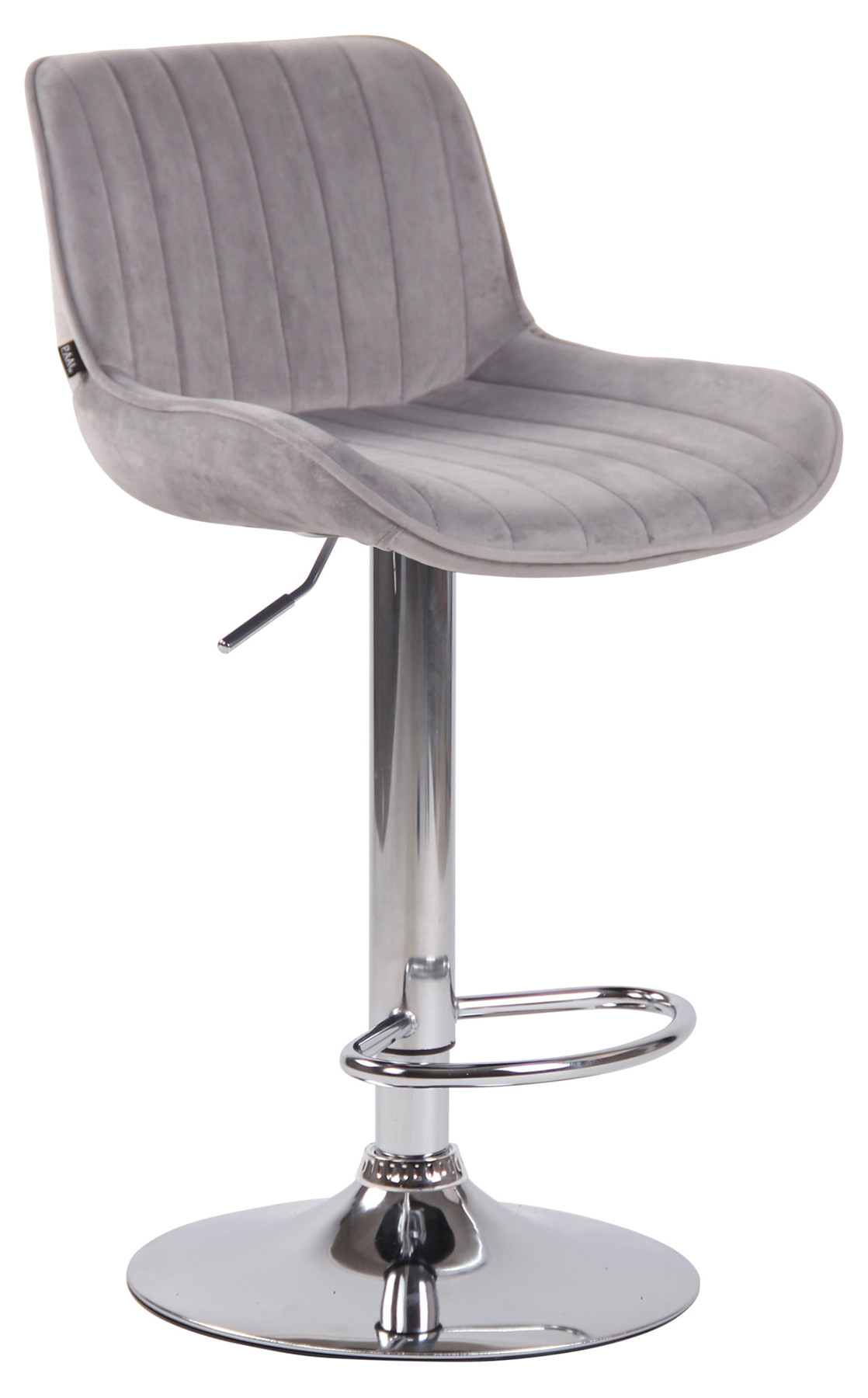 Lot de 2 Tabourets de bar Lentini en Velours Pied trompette en Métal