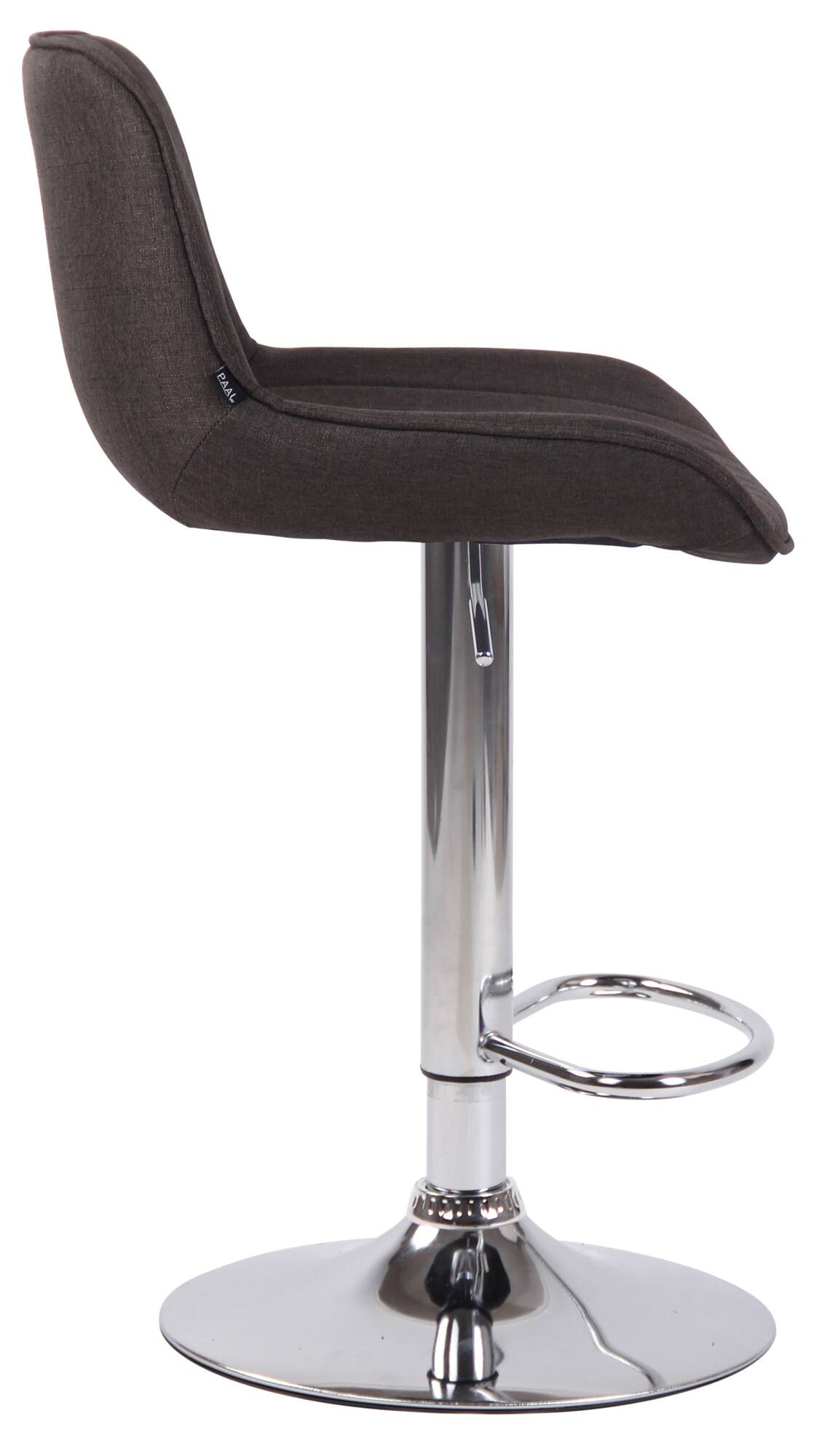 Lot de 2 Tabourets de bar Lentini en Tissu Pied trompette en Métal