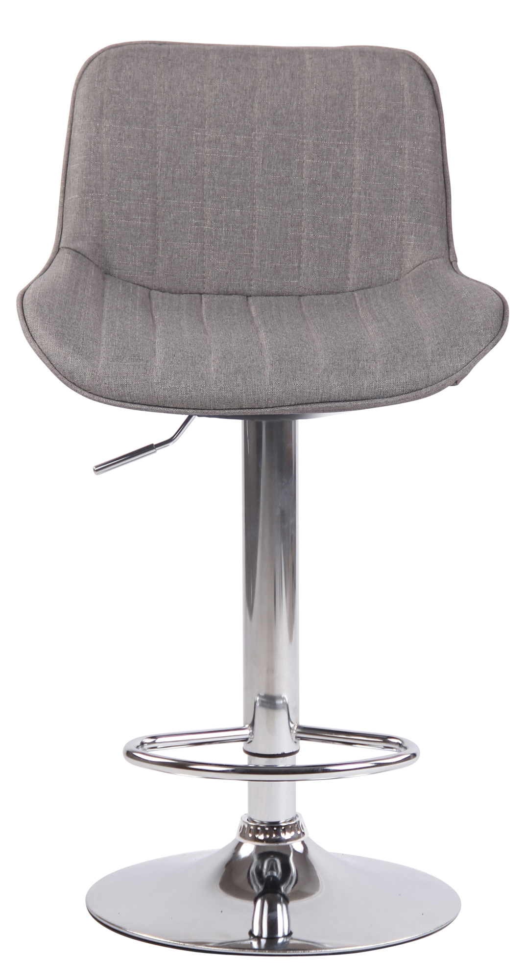 Tabouret de bar Lentini en Tissu avec Piètement trompette en Métal