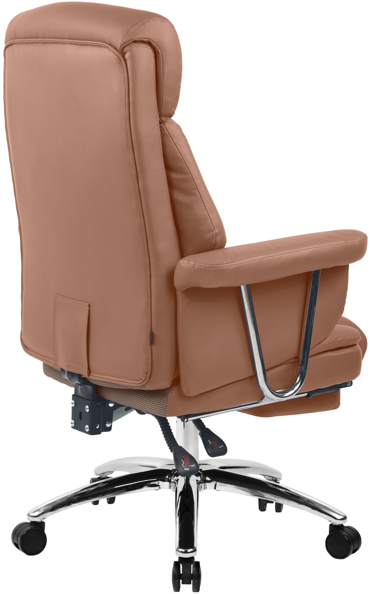 Chaise de bureau Dahra en cuir véritable