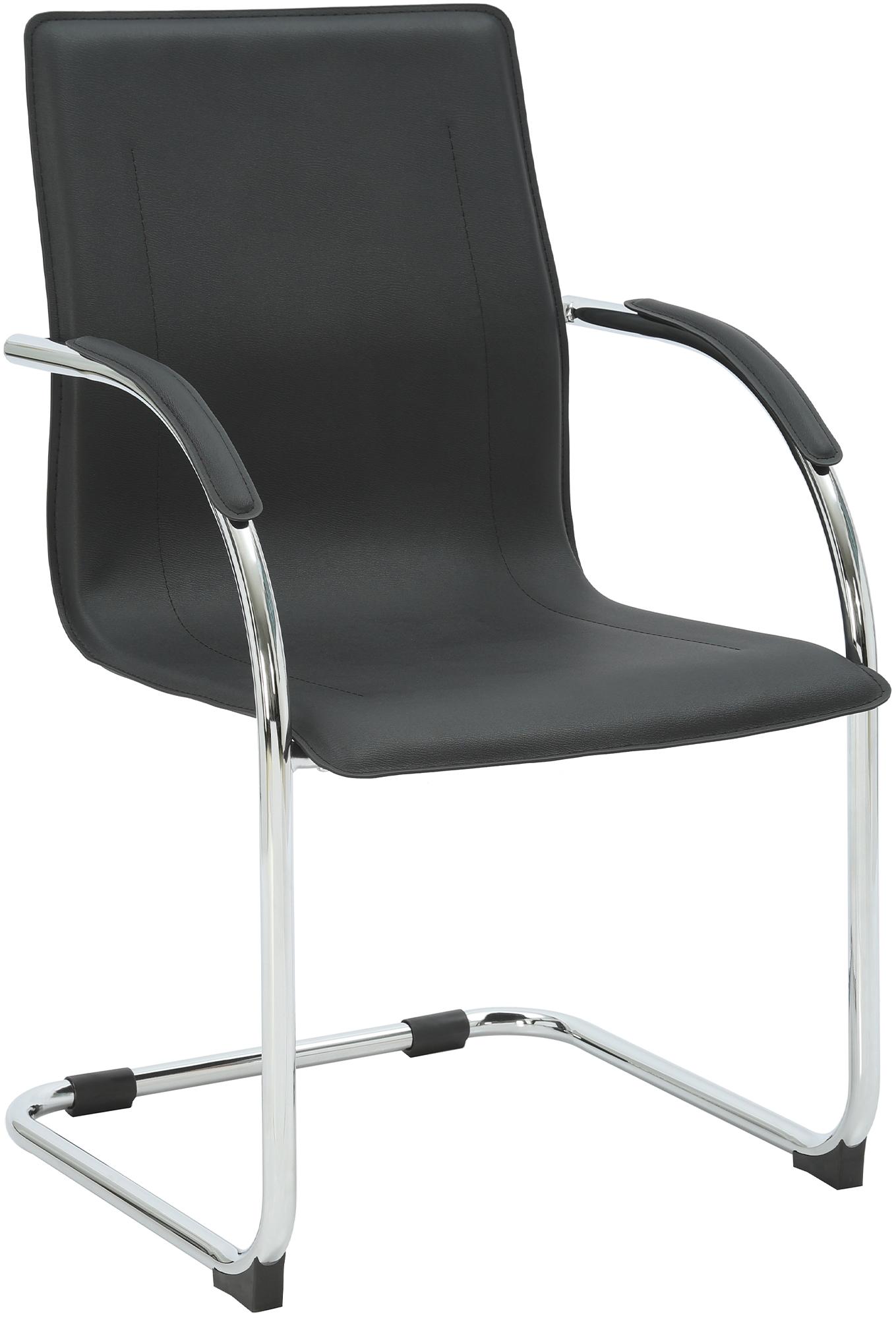 Chaise cantilever Noeleen en simili cuir