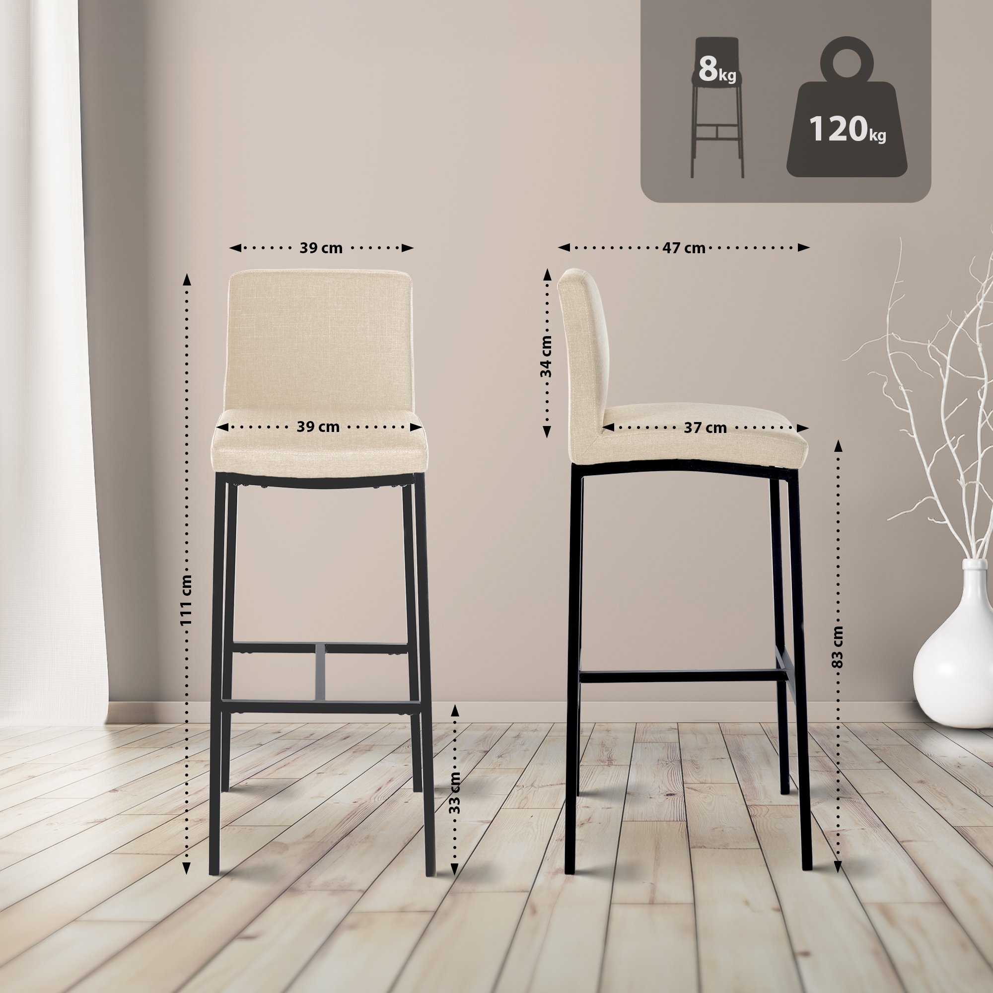Tabouret de bar Freeport