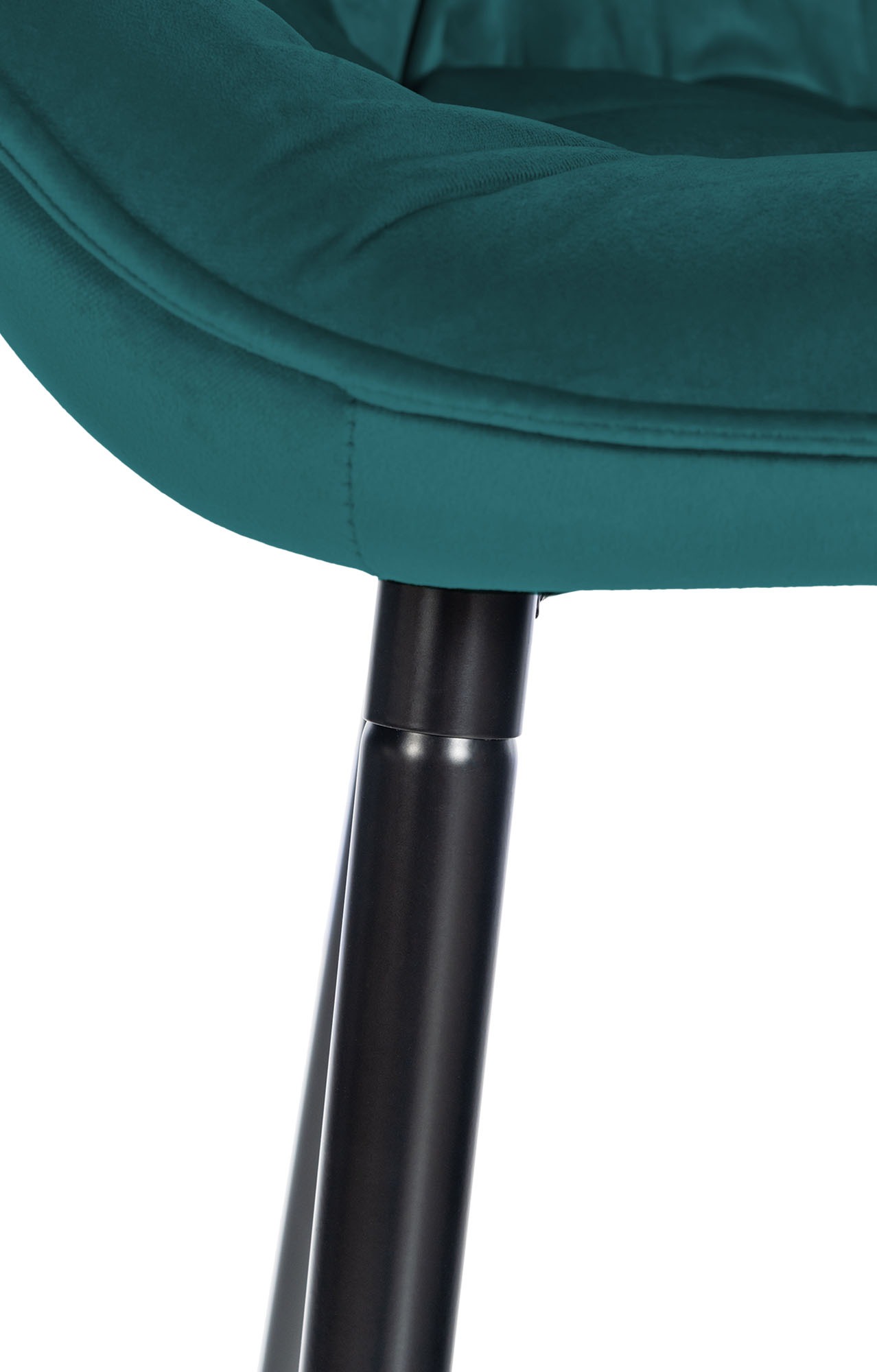 Tabouret de bar Gibson velours hauteur d'assise 76 cm