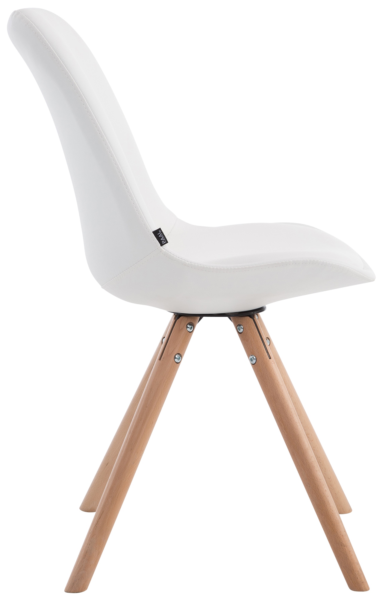 Chaise visiteur LAVAL similicuir pieds ronds