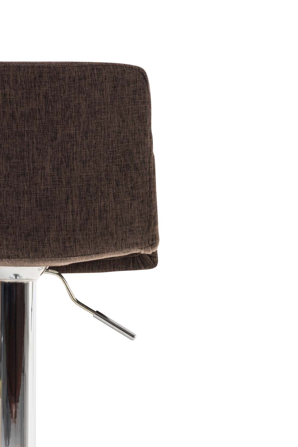 Lot 2 tabourets de bar Hover tissu hauteur réglable Piètement Métal chromé