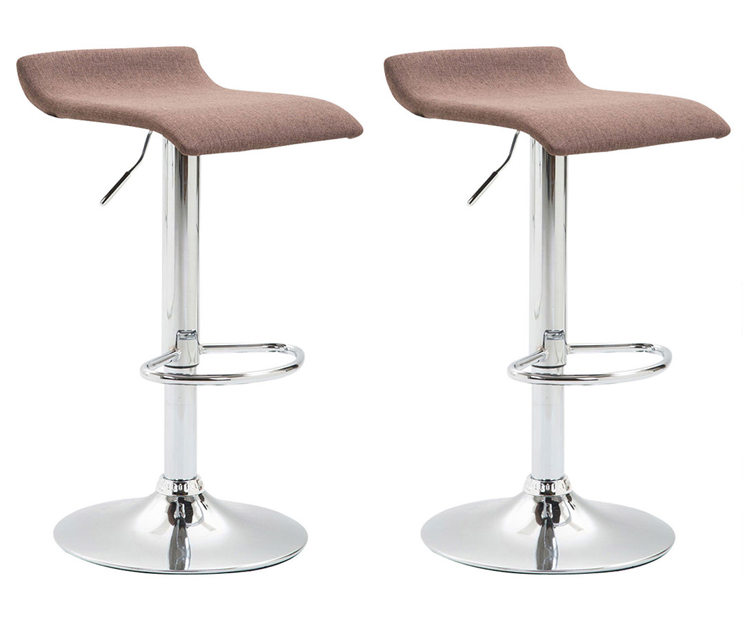 Lot de 2 tabourets de bar Dyn V2 en tissu