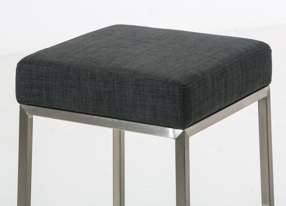 Lot de 2 tabourets de bar Montréal avec revêtement en tissu