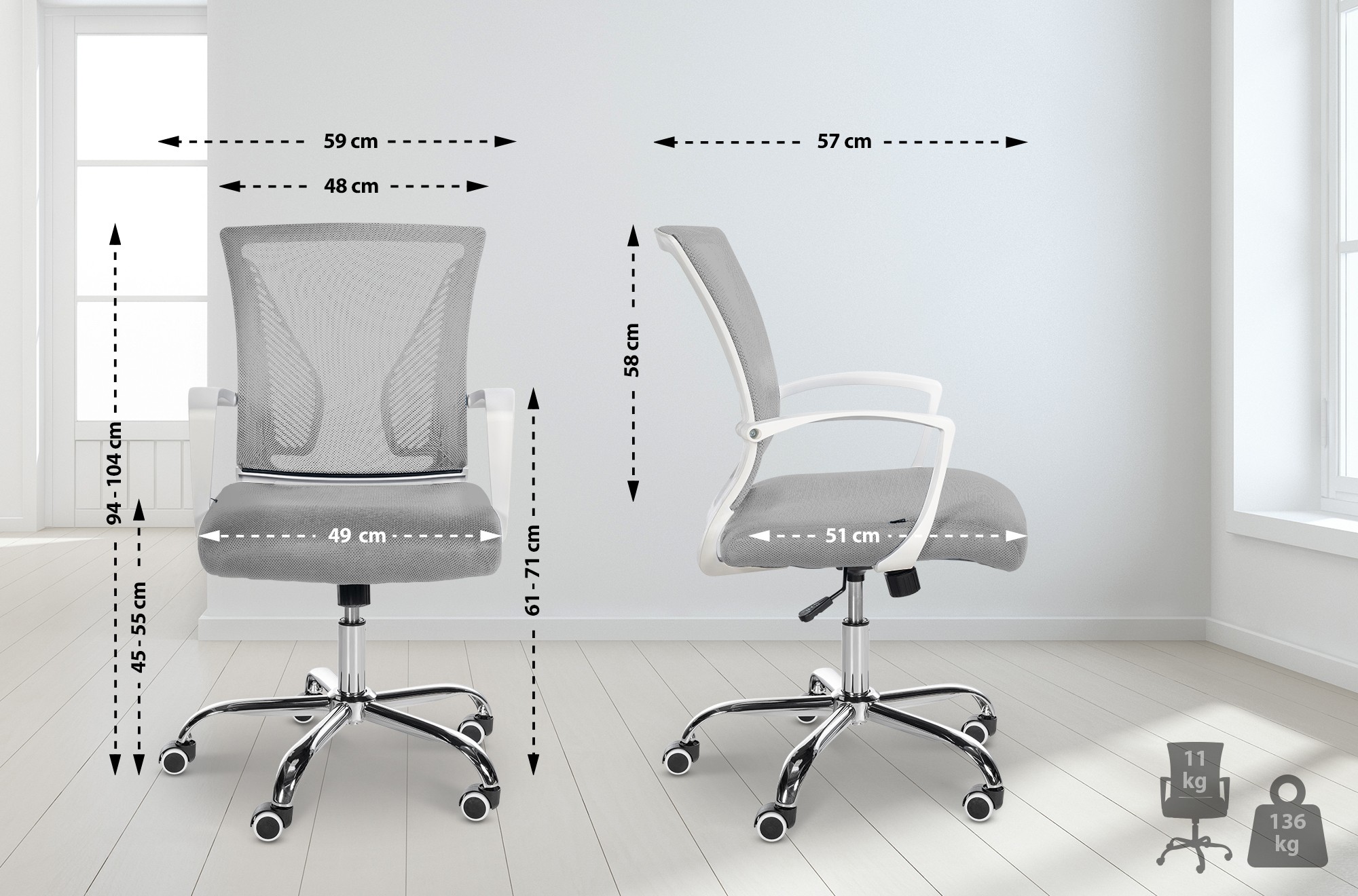 Fauteuil de bureau Tracy