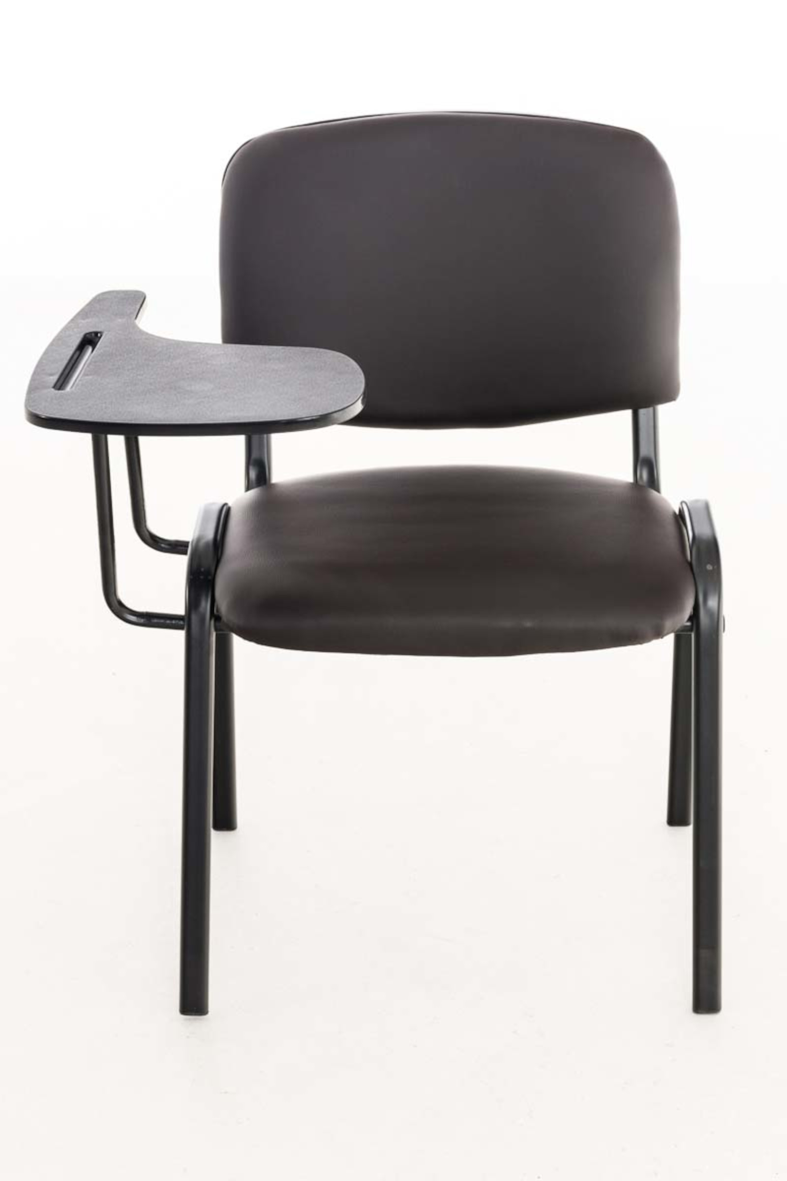Lot de 4 Chaises Ken en similicuir avec tablette rabattable