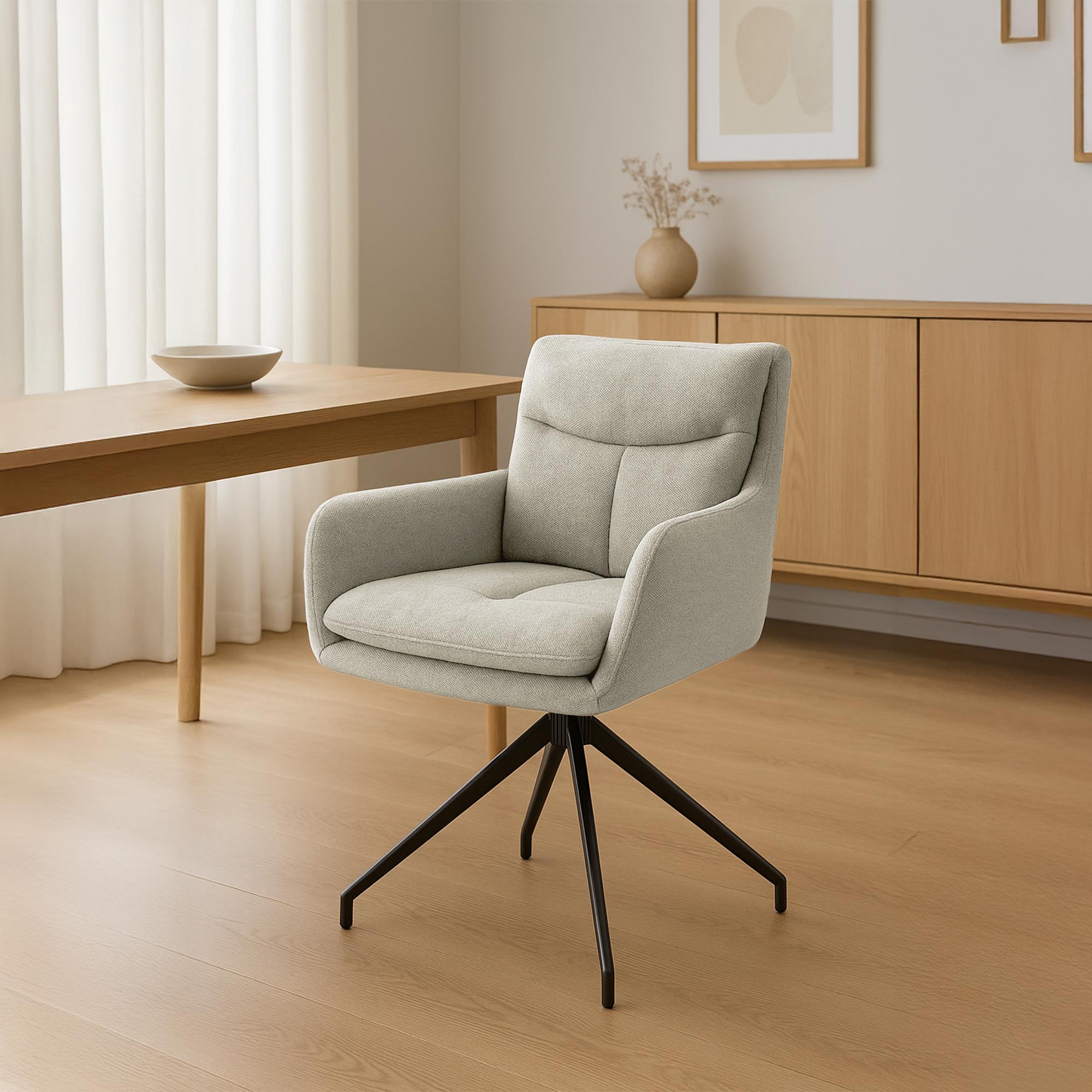 Chaise de salle à manger Somers Tissu