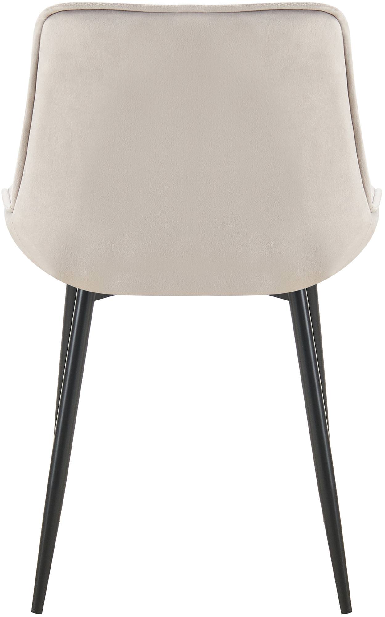 Lot de 2 chaises de salle à manger Wallace velours