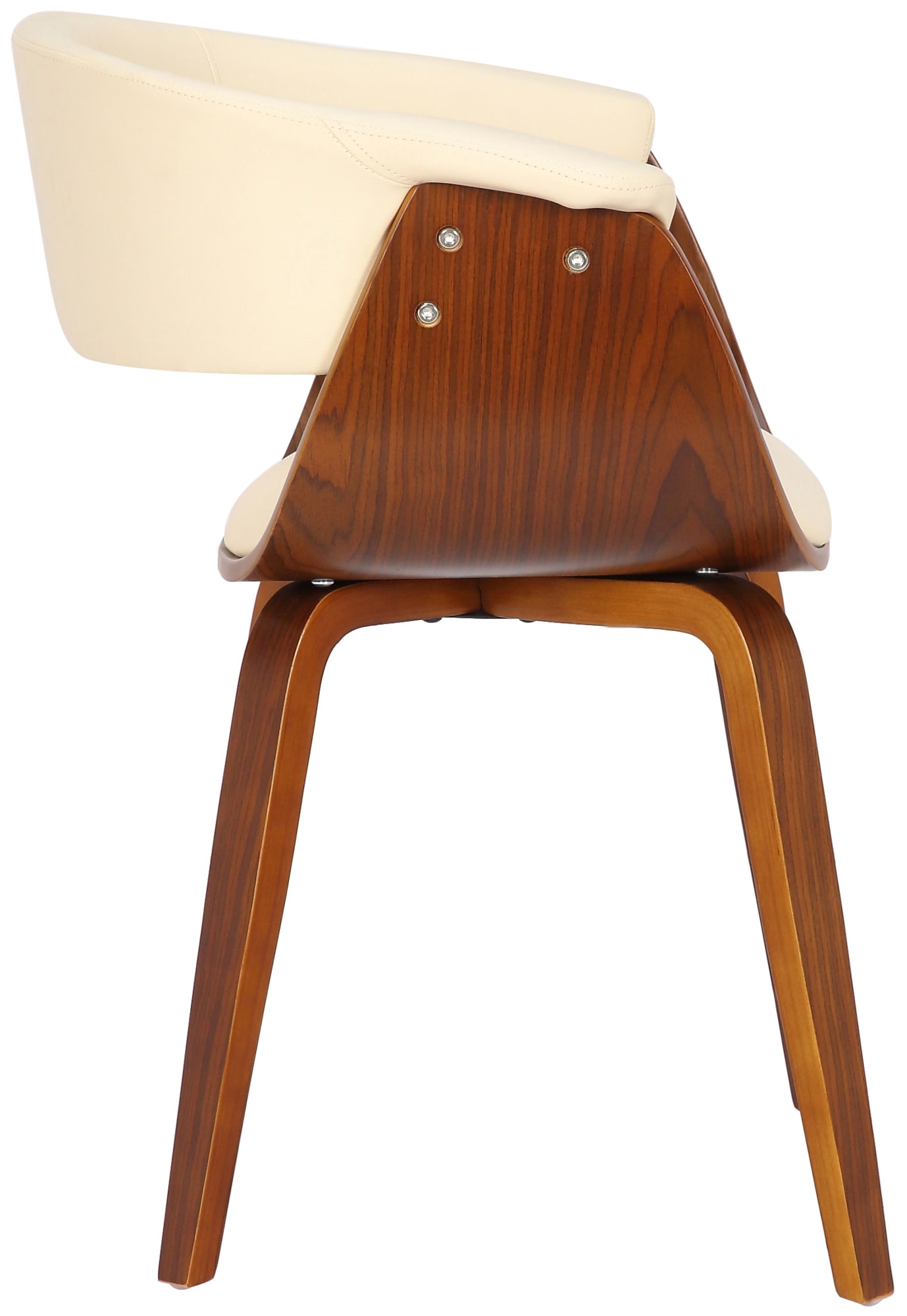 Chaise de salle à manger Bruce en similicuir