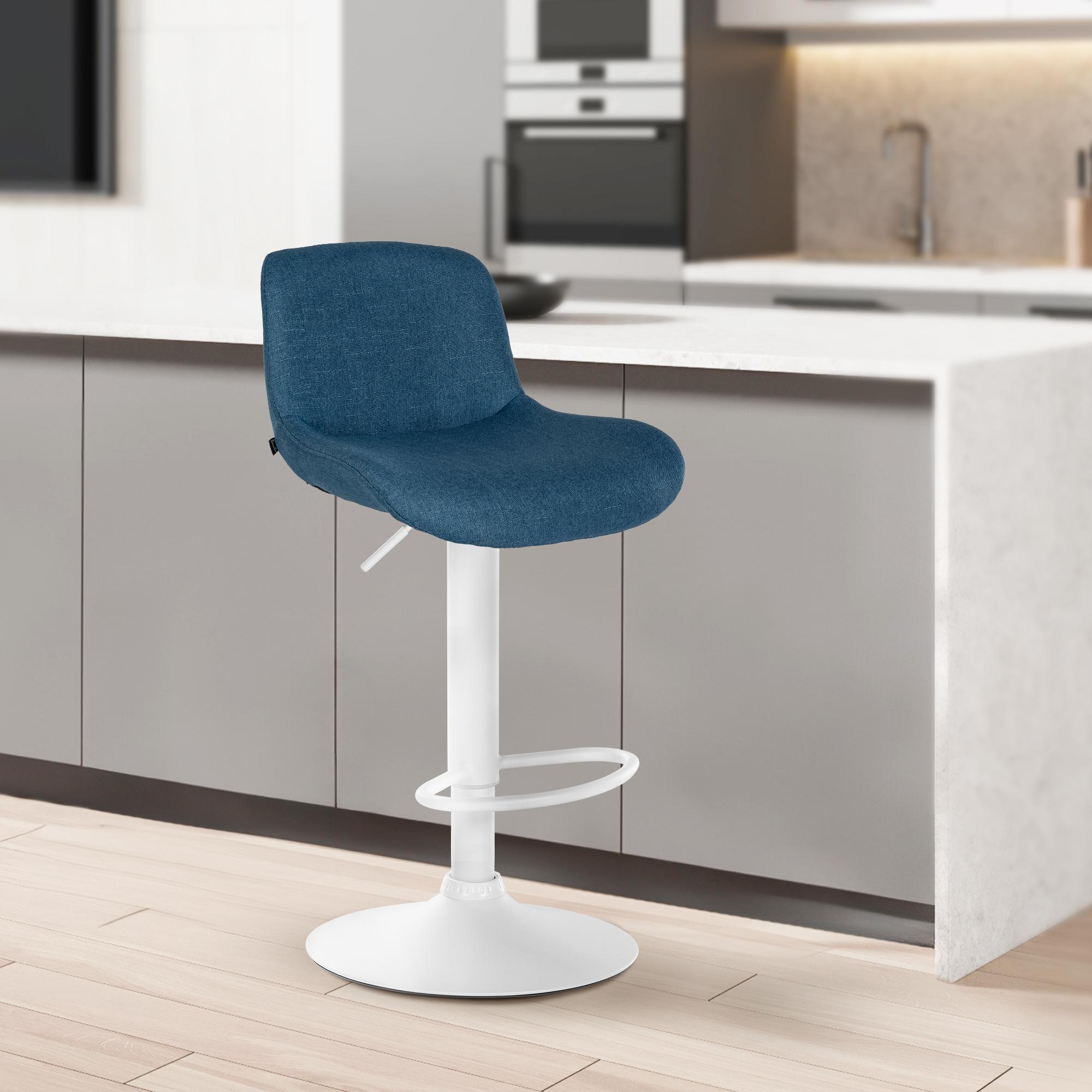 Lot de 2 tabourets de bar Solon blanc