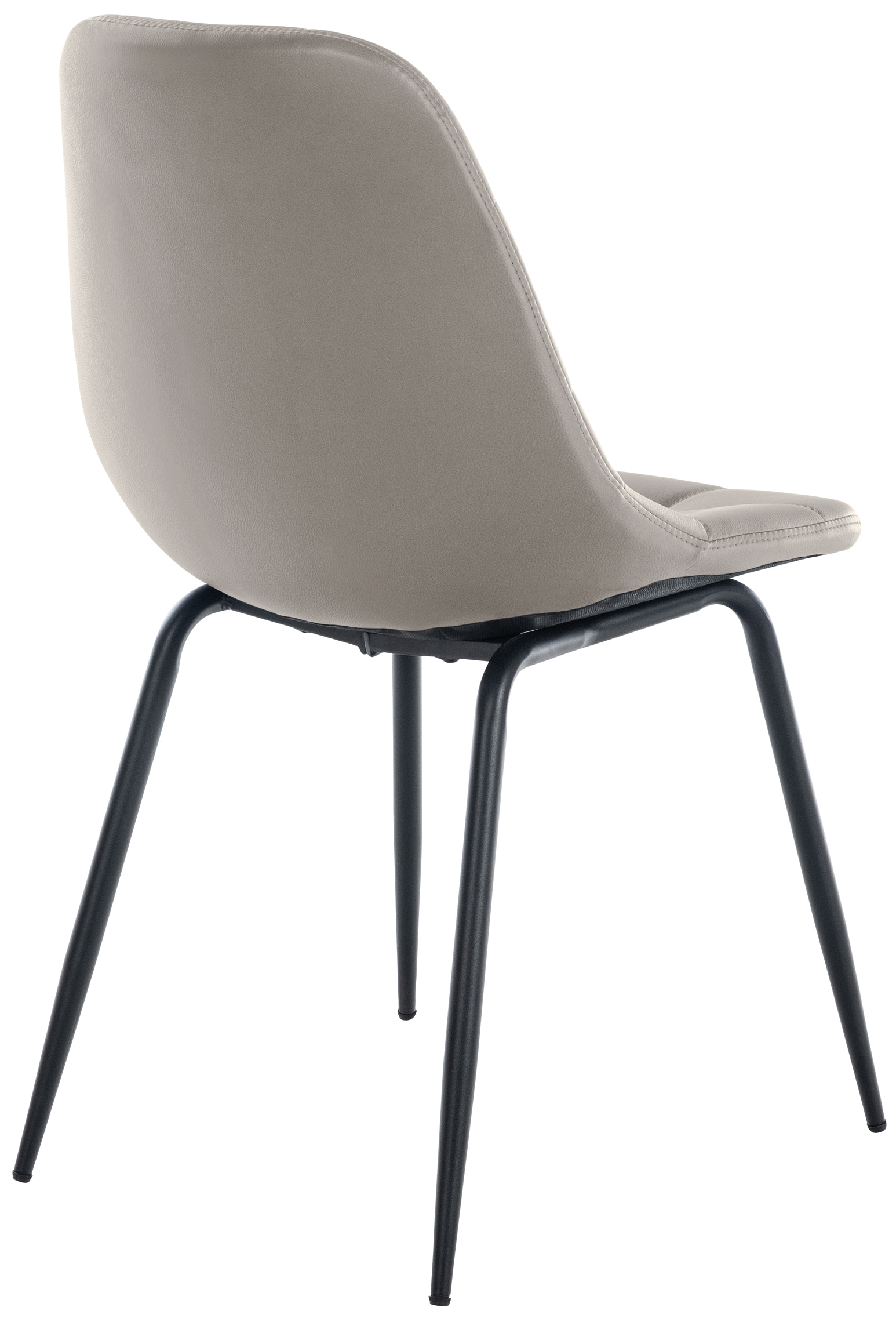 Chaise de salle à manger Tom avec Pieds en métal noir