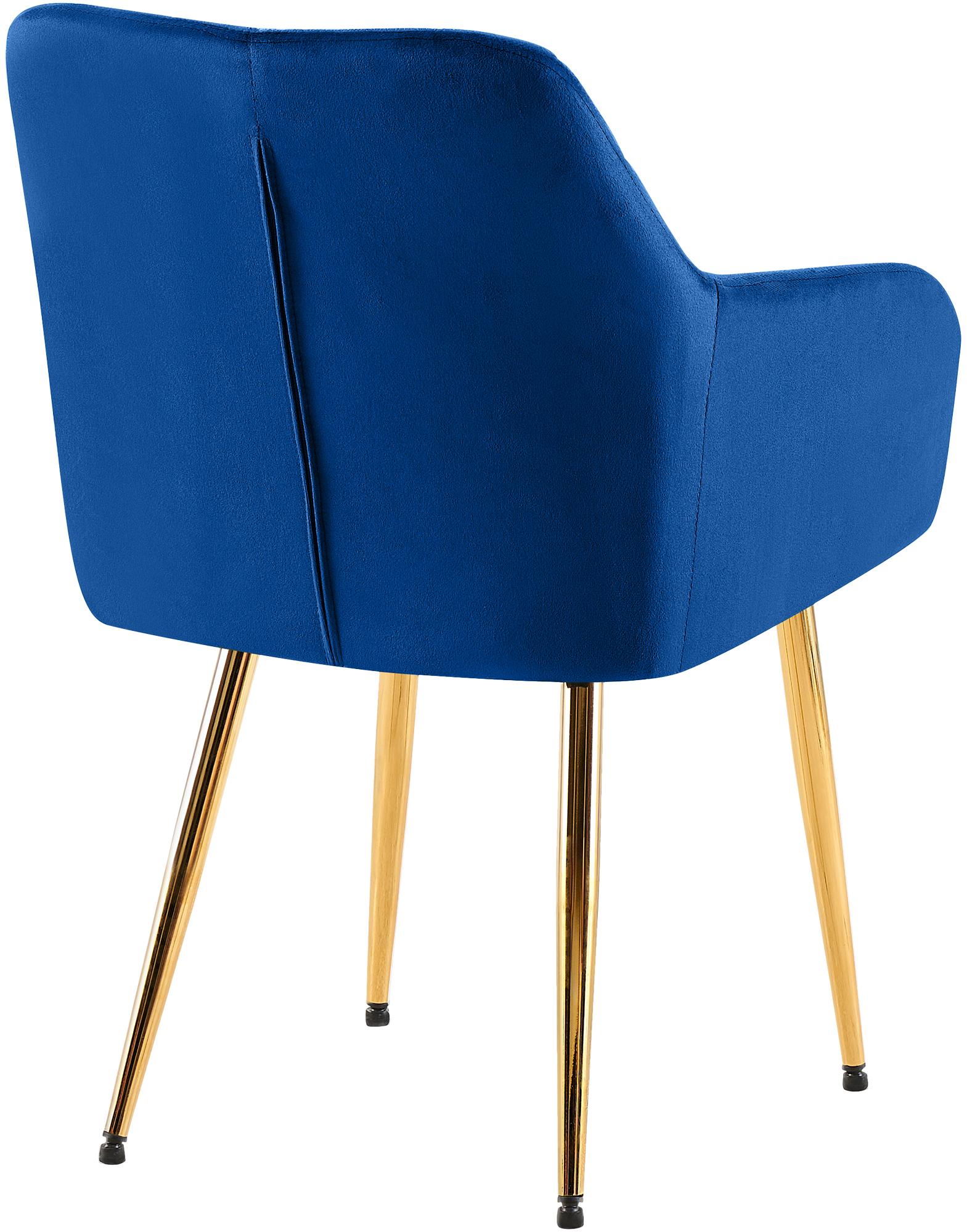 Lot de 2 chaises de salle à manger Monett velours
