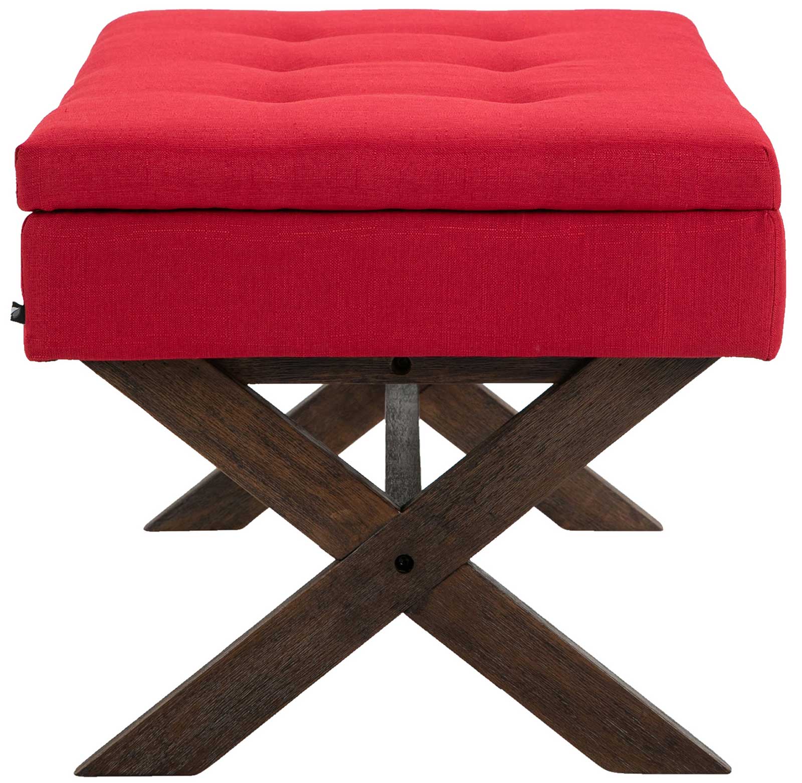 Banquette Namaro en Tissu avec espace de rangement Pieds Bois de caoutchouc