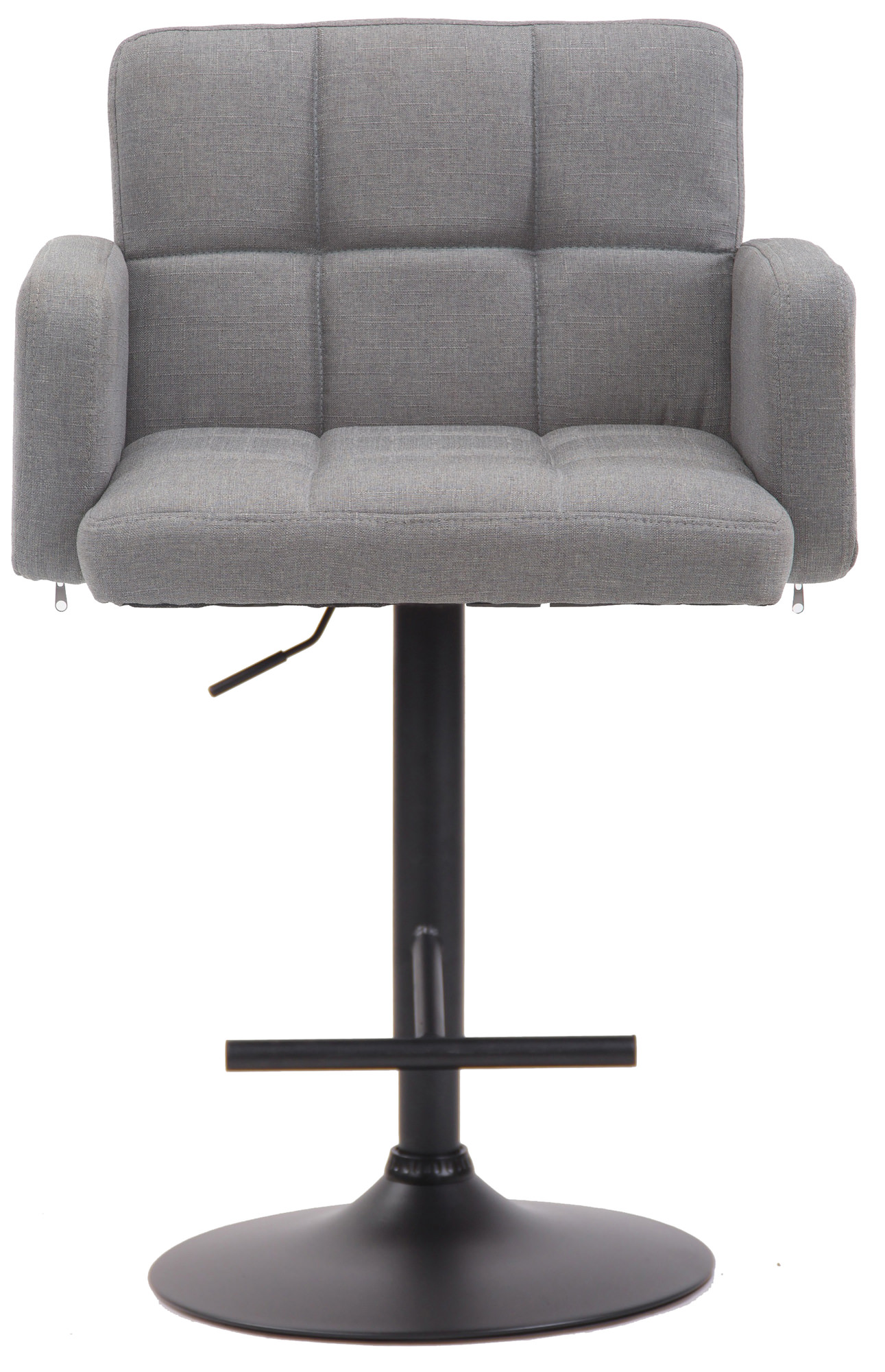 Tabouret de bar Los Angeles tissu avec pied en métal