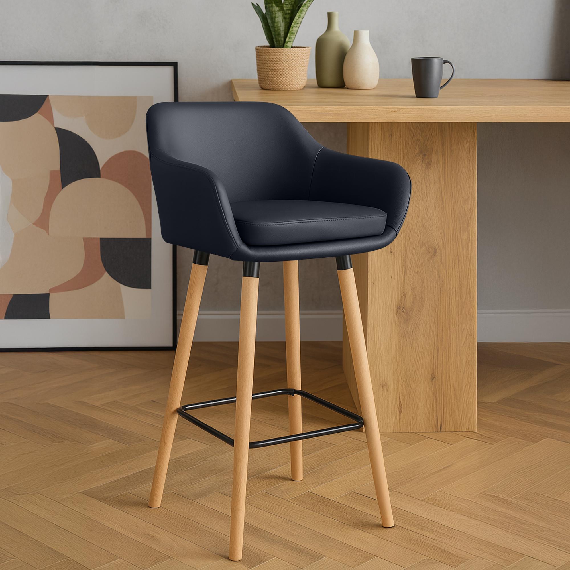 Tabouret de bar Grant en similicuir
