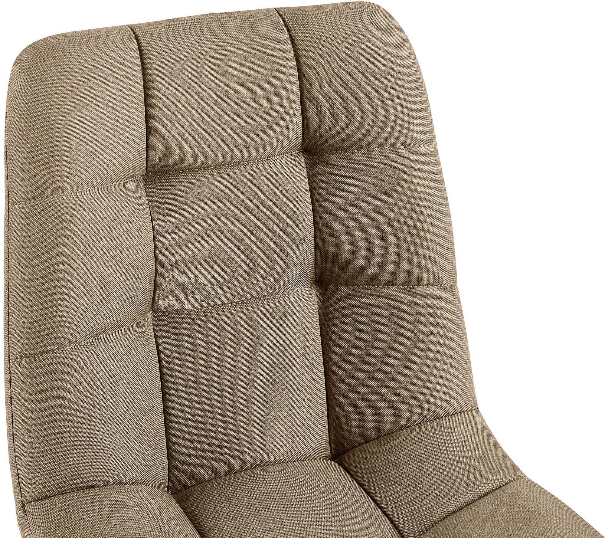Lot de 4 chaises de salle a manger Antibes en tissu