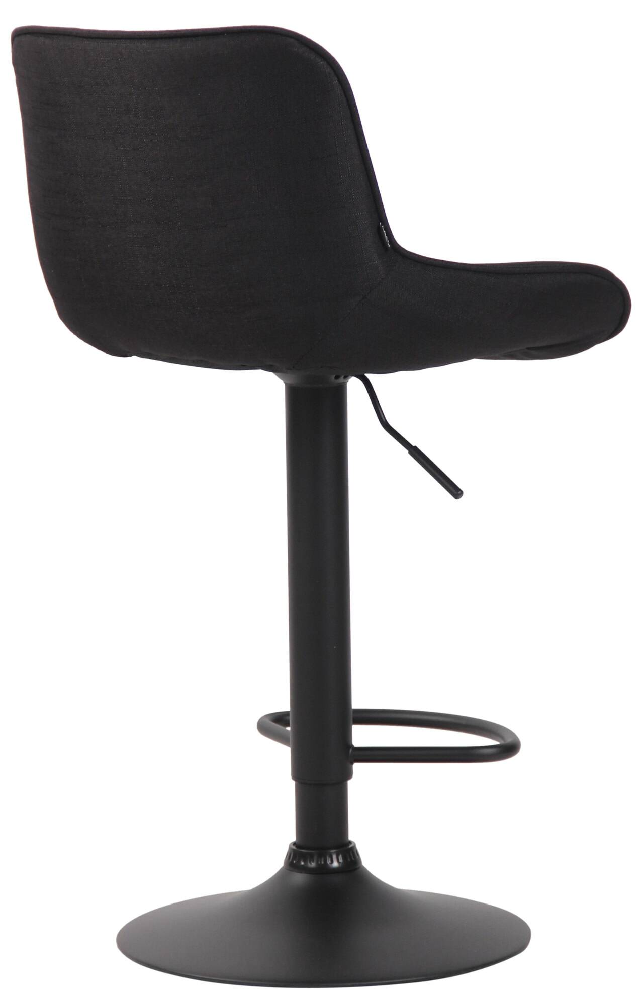 Lot de 2 Tabourets de bar Lentini en Tissu Pied trompette en Métal