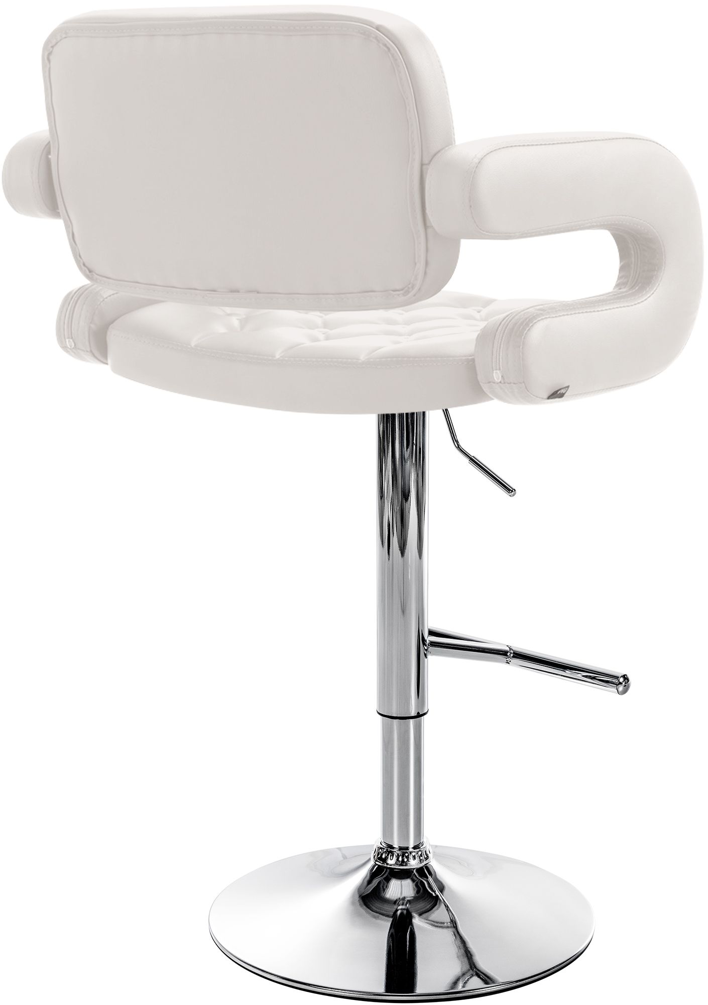 Tabouret de bar Dublin similicuir avec pied en métal