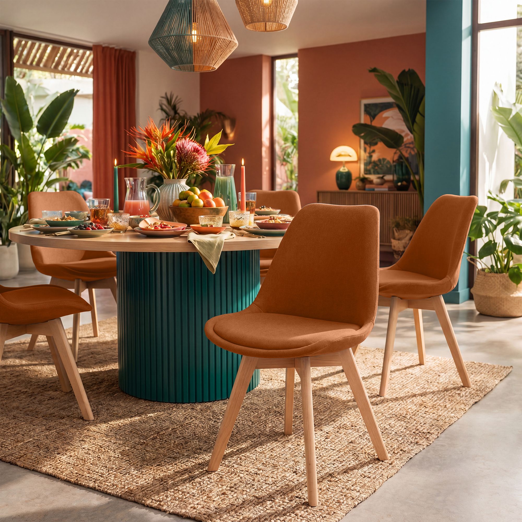 Chaise de salle à manger Linares : design élégant et confortable pour vos repas en famille ou entre amis