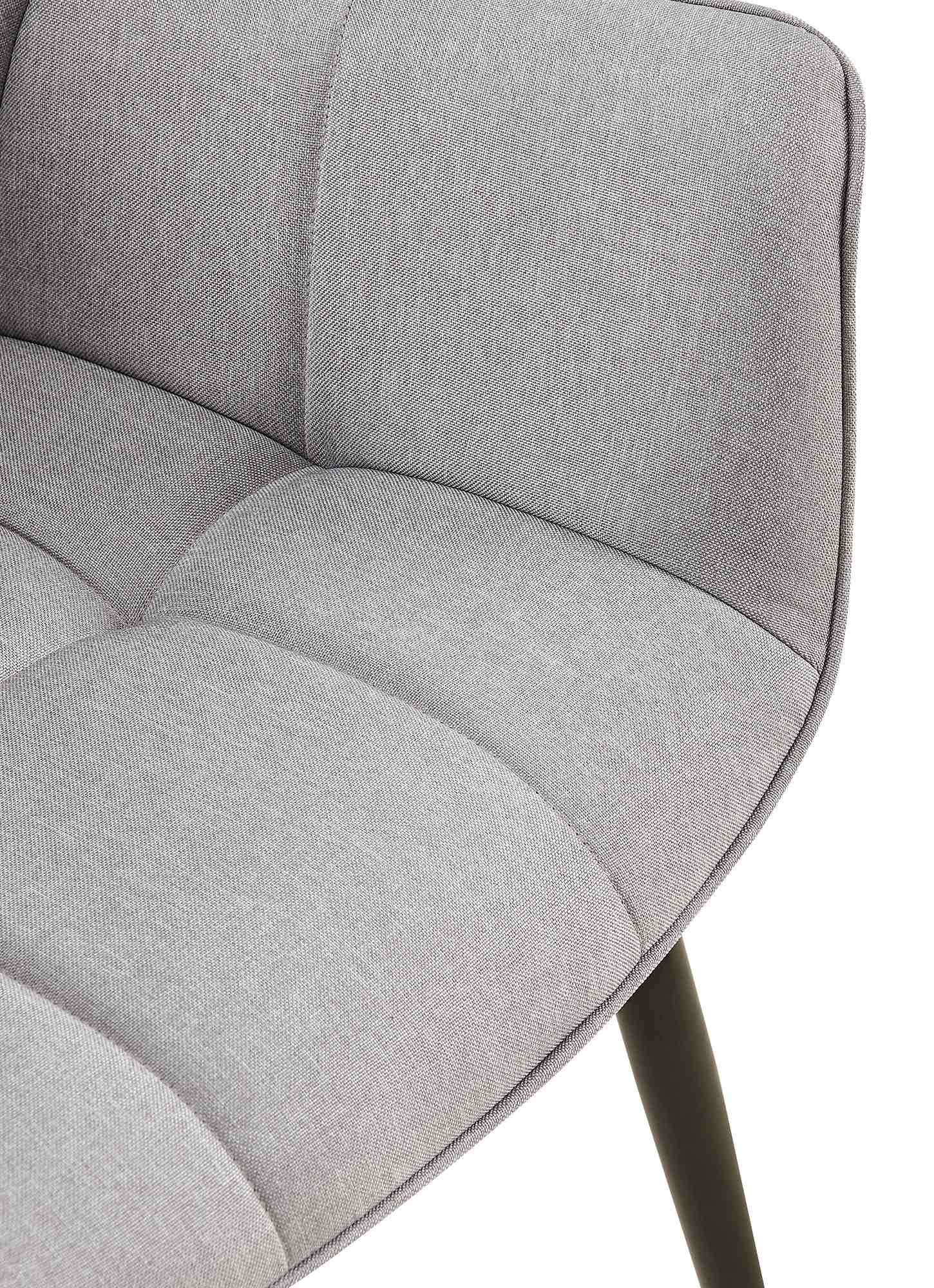 Chaise de salle à manger Roseville avec accoudoirs et pieds en métal