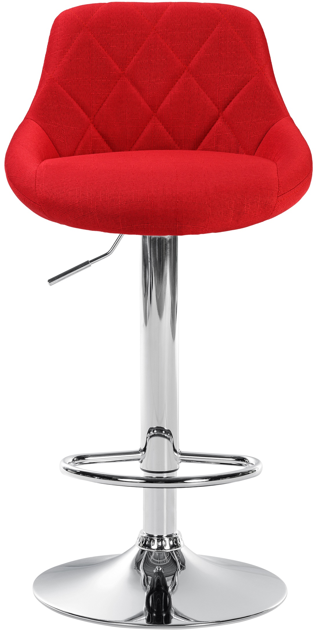 Tabouret de bar Lazio en Tissu Hauteur réglable siège pivotant
