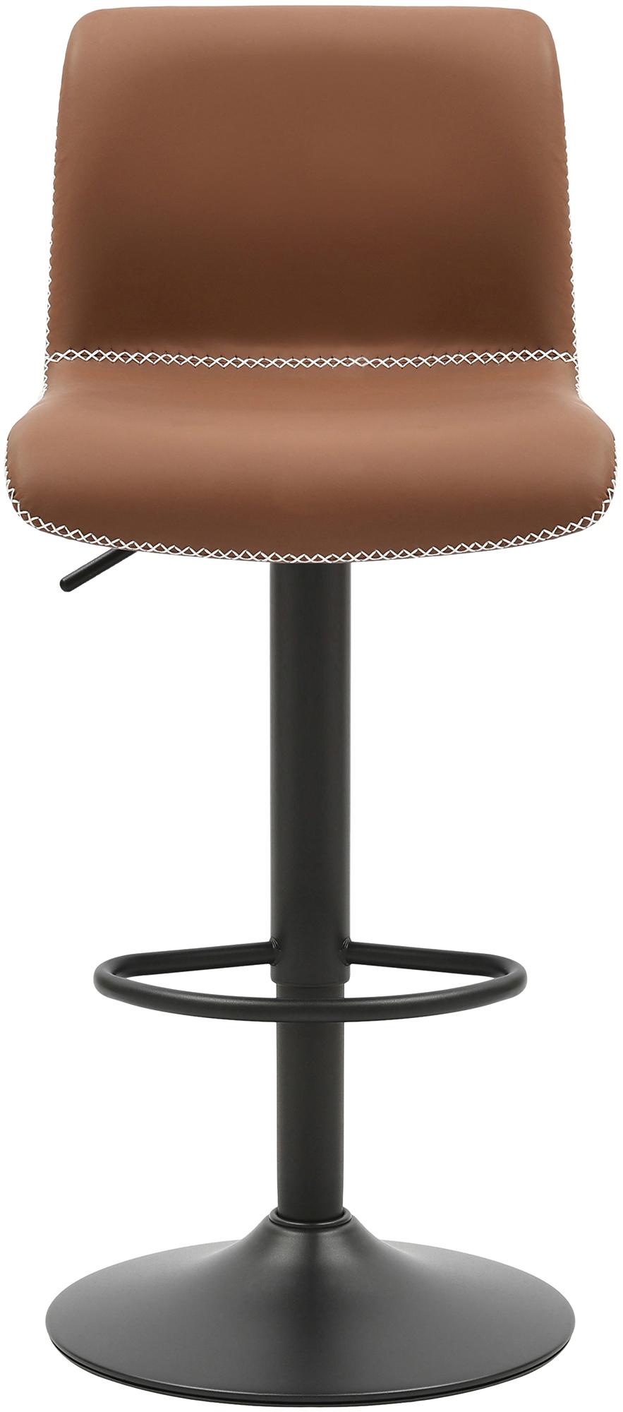 Lot de 2 tabourets de bar Henchy en similicuir
