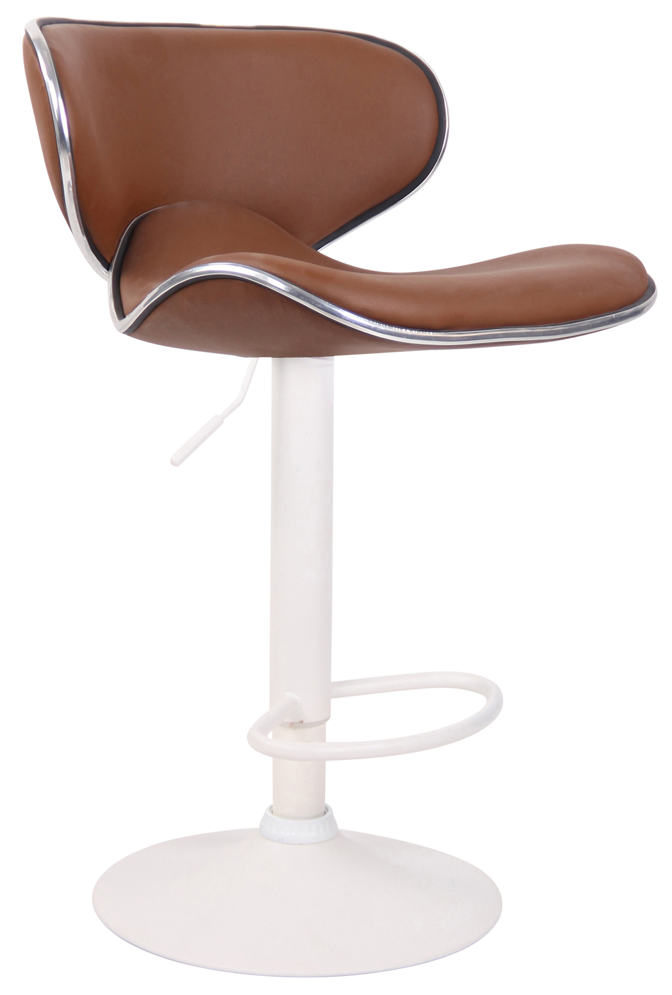 Tabouret de bar Las Vegas V2 similicuir avec pied en métal