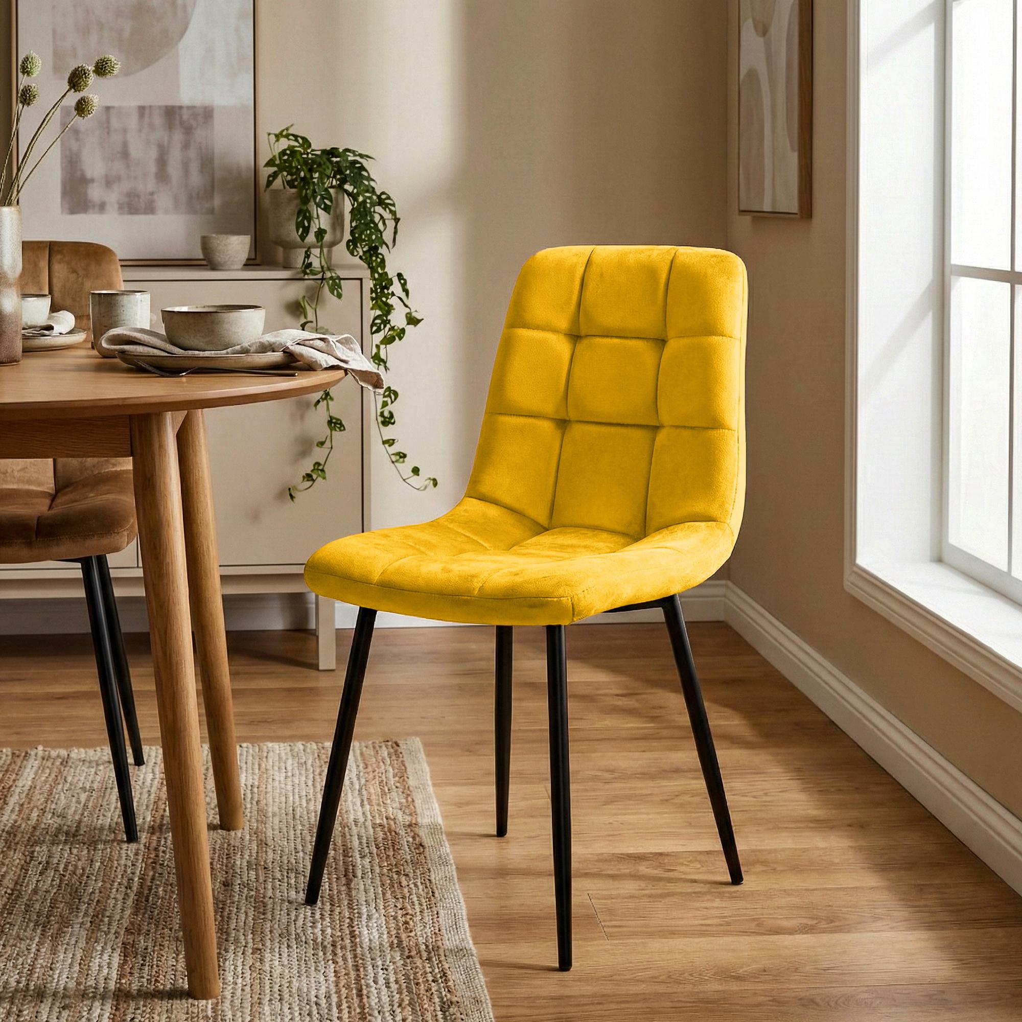 Lot de 4 chaises de salle a manger Antibes