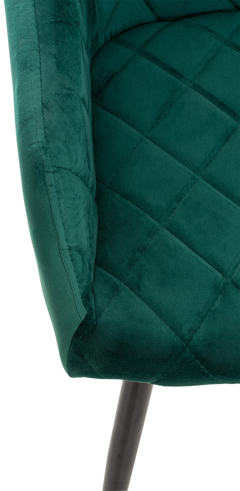 Lot de 4 chaises de salle à manger Shila avec Piètement en Métal noir