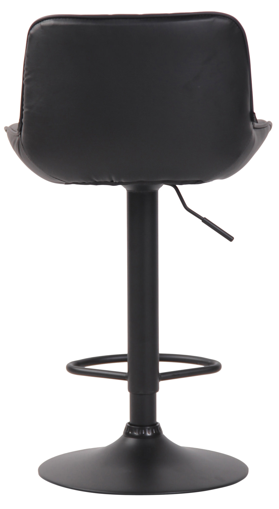 Tabouret de bar Lentini en Similicuir avec Piètement trompette en Métal
