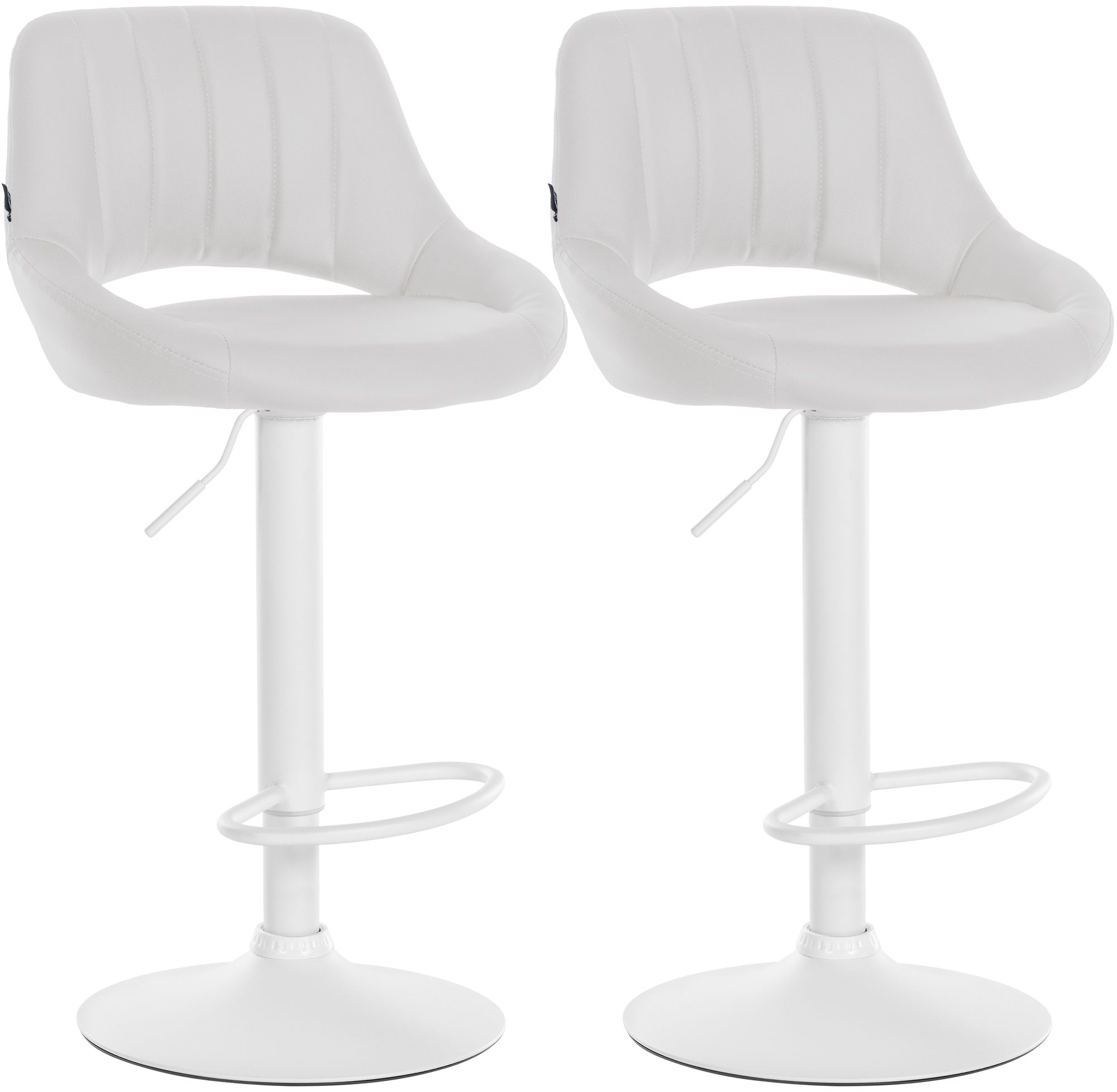 Lot de 2 tabourets de bar Milet en similicuir