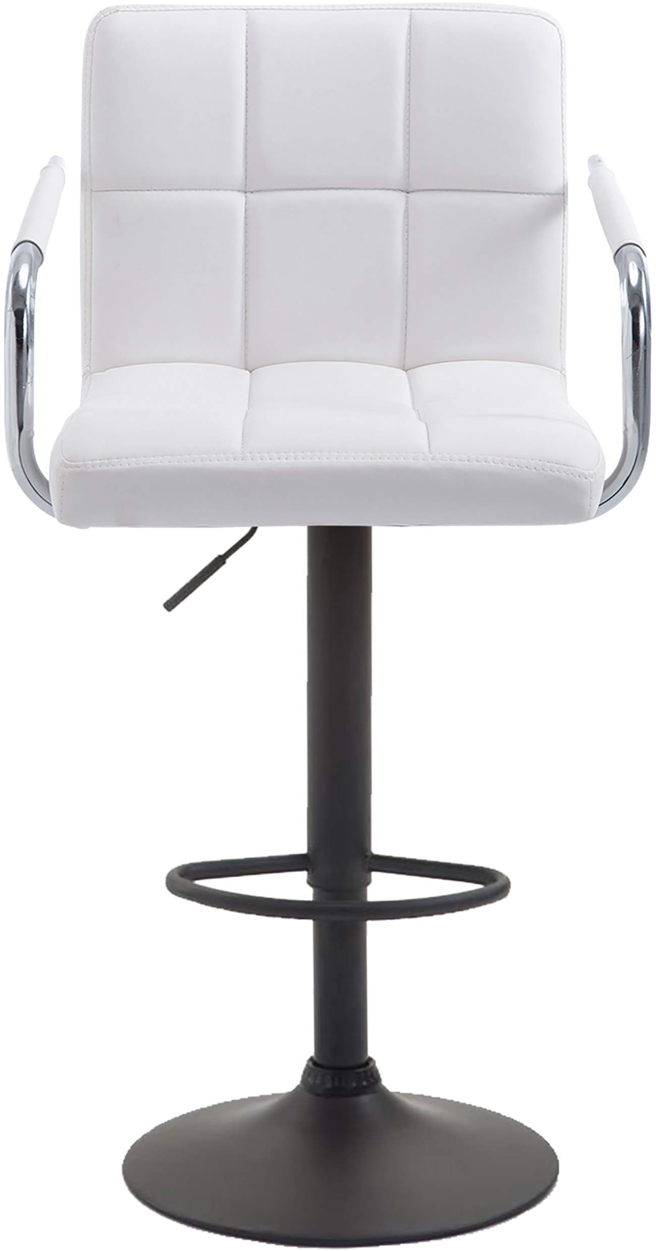 Tabouret de bar Lucy V2  en similicuir avec Piètement en Métal