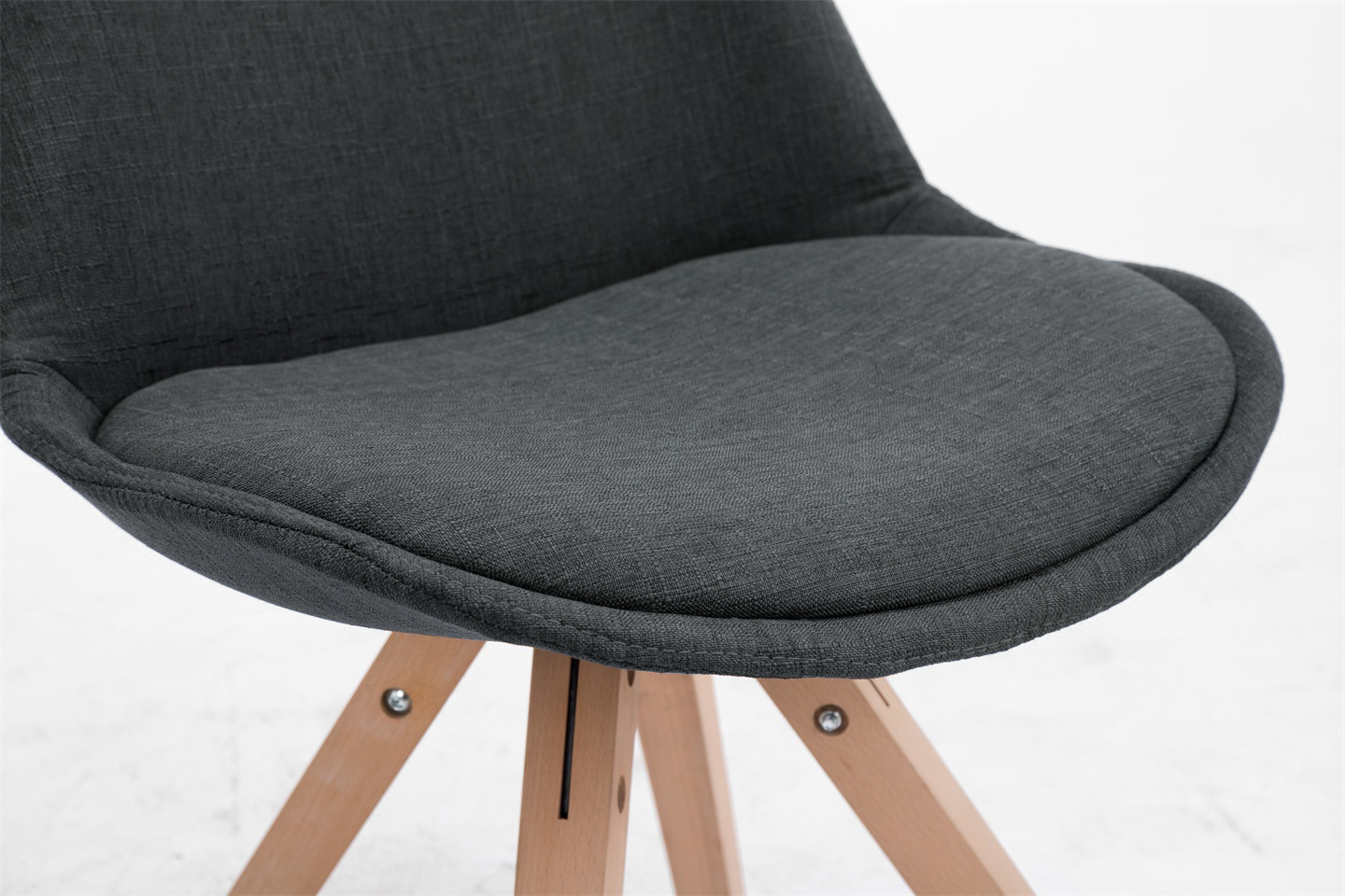 Chaise Toulouse tissu piétement en forme carrée