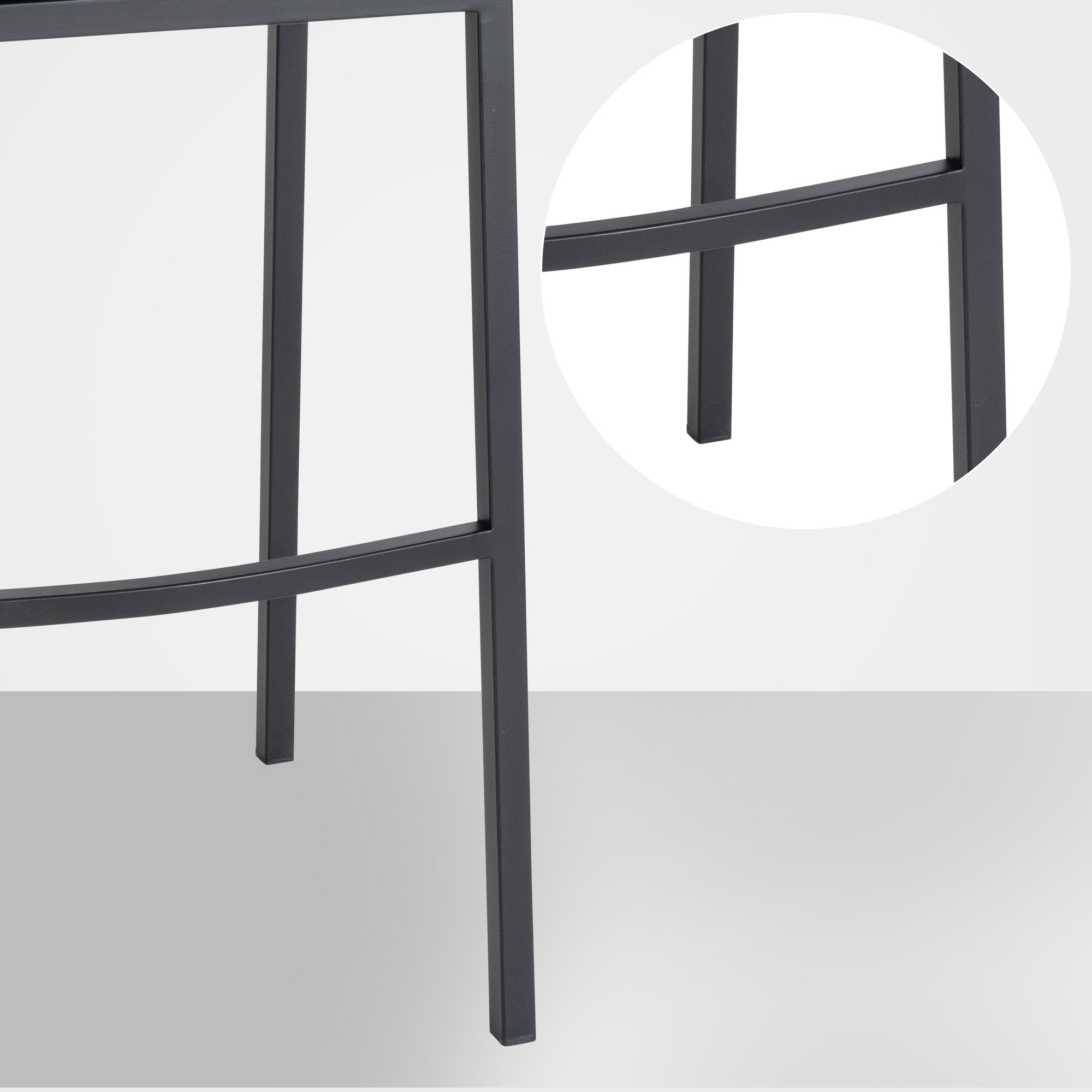 Tabouret de bar Damaso en velours avec pietement a quatre pieds