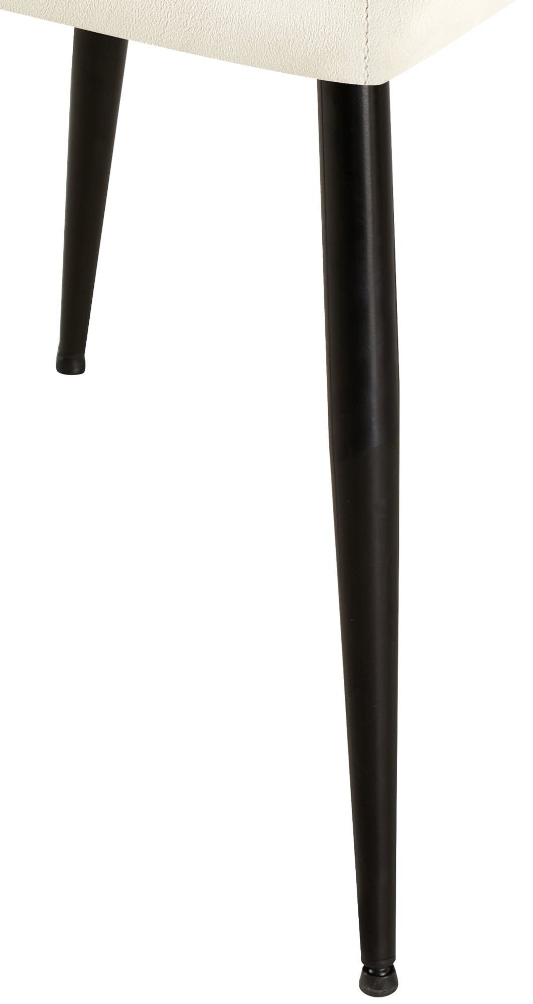 Lot de 2 chaises de salle à manger Emia velours