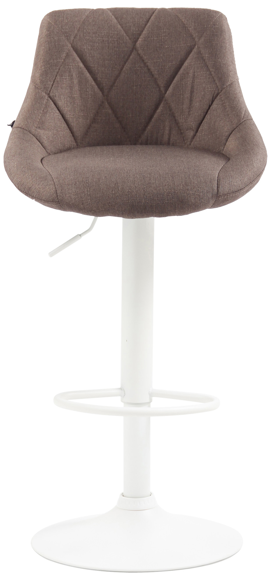 Tabouret de bar Lazio en Tissu Hauteur réglable siège pivotant