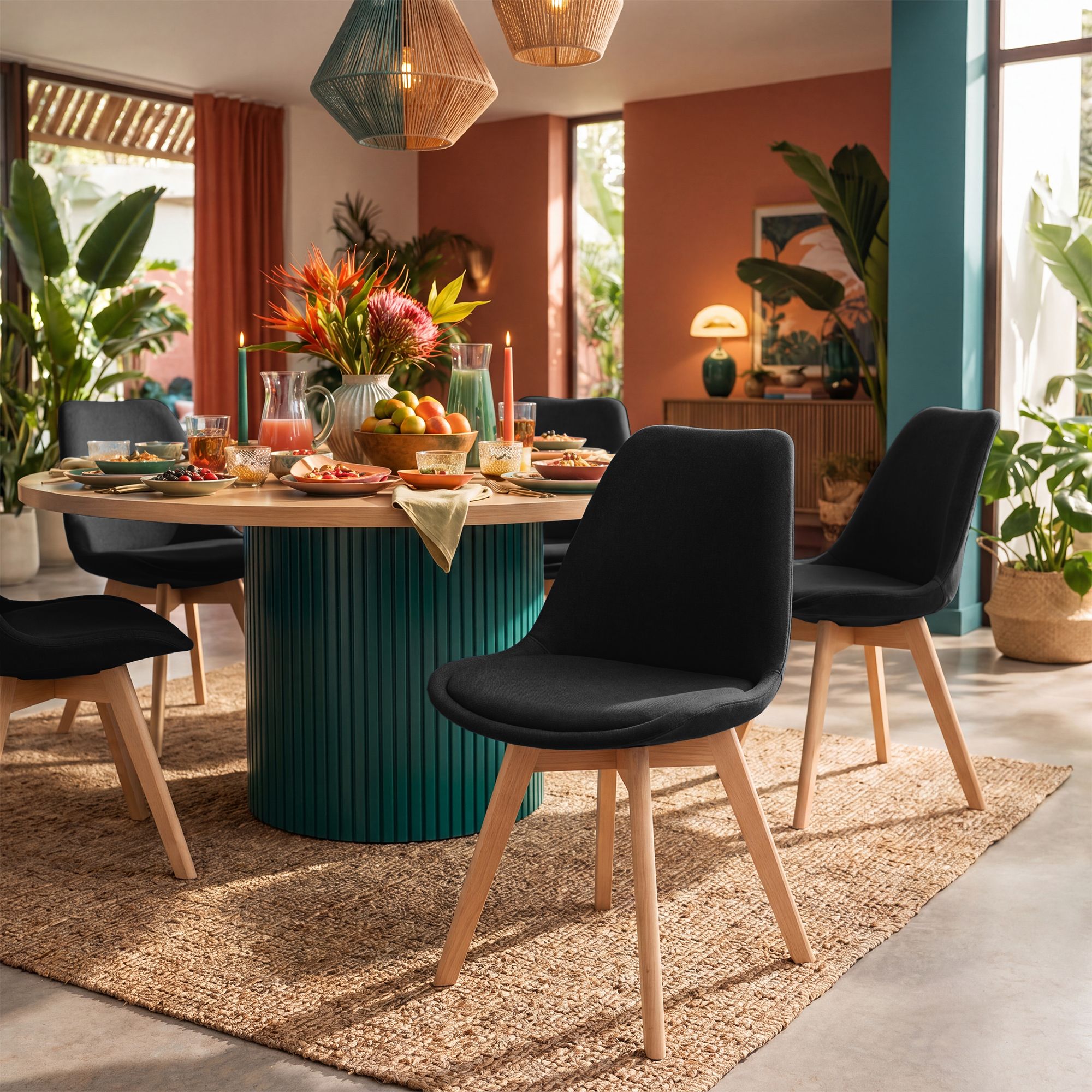 Chaise de salle à manger Linares : design élégant et confortable pour vos repas en famille ou entre amis