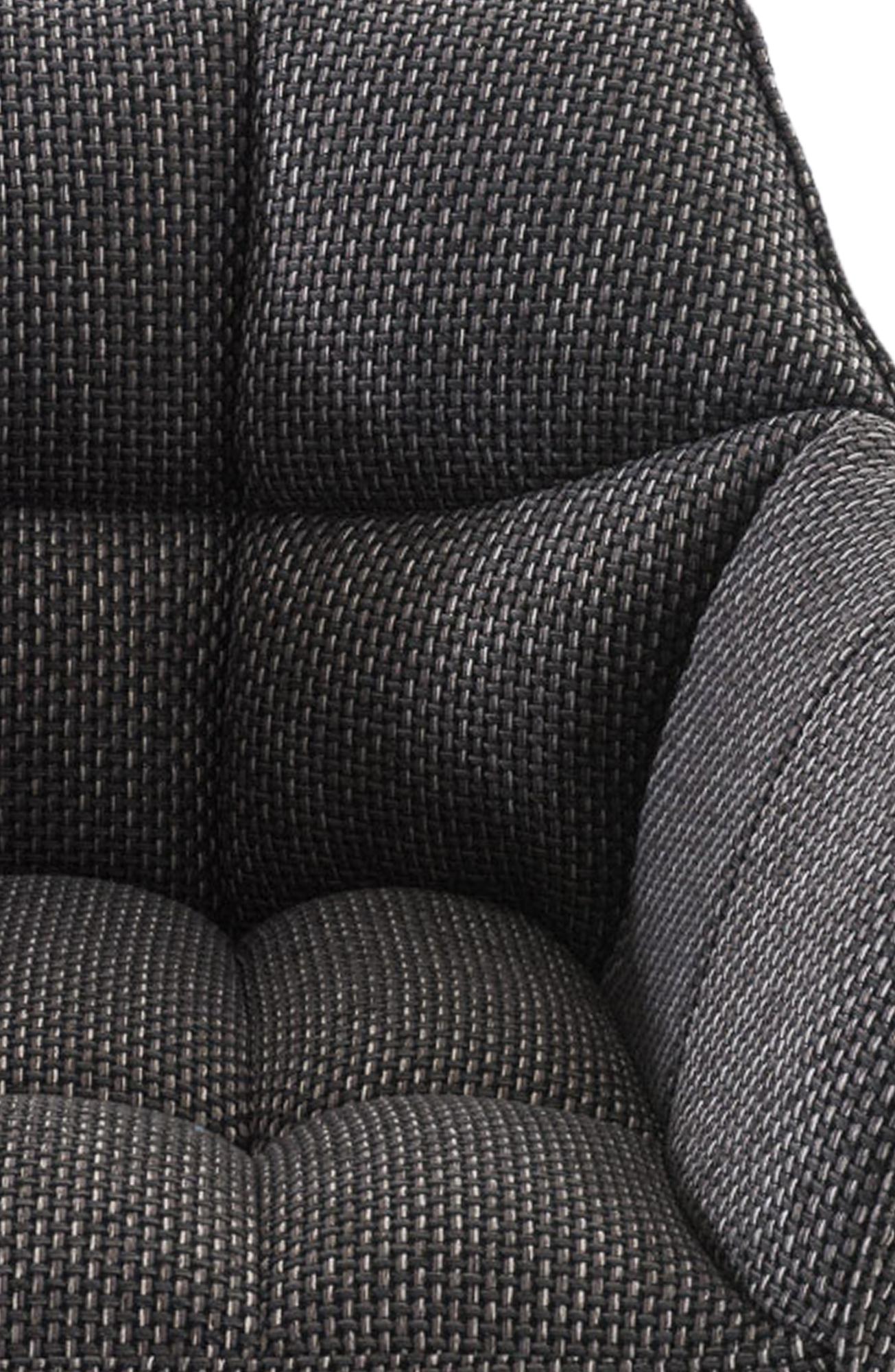 Lot de 2 tabourets de bar Damaso en tissu avec piètement à quatre pieds
