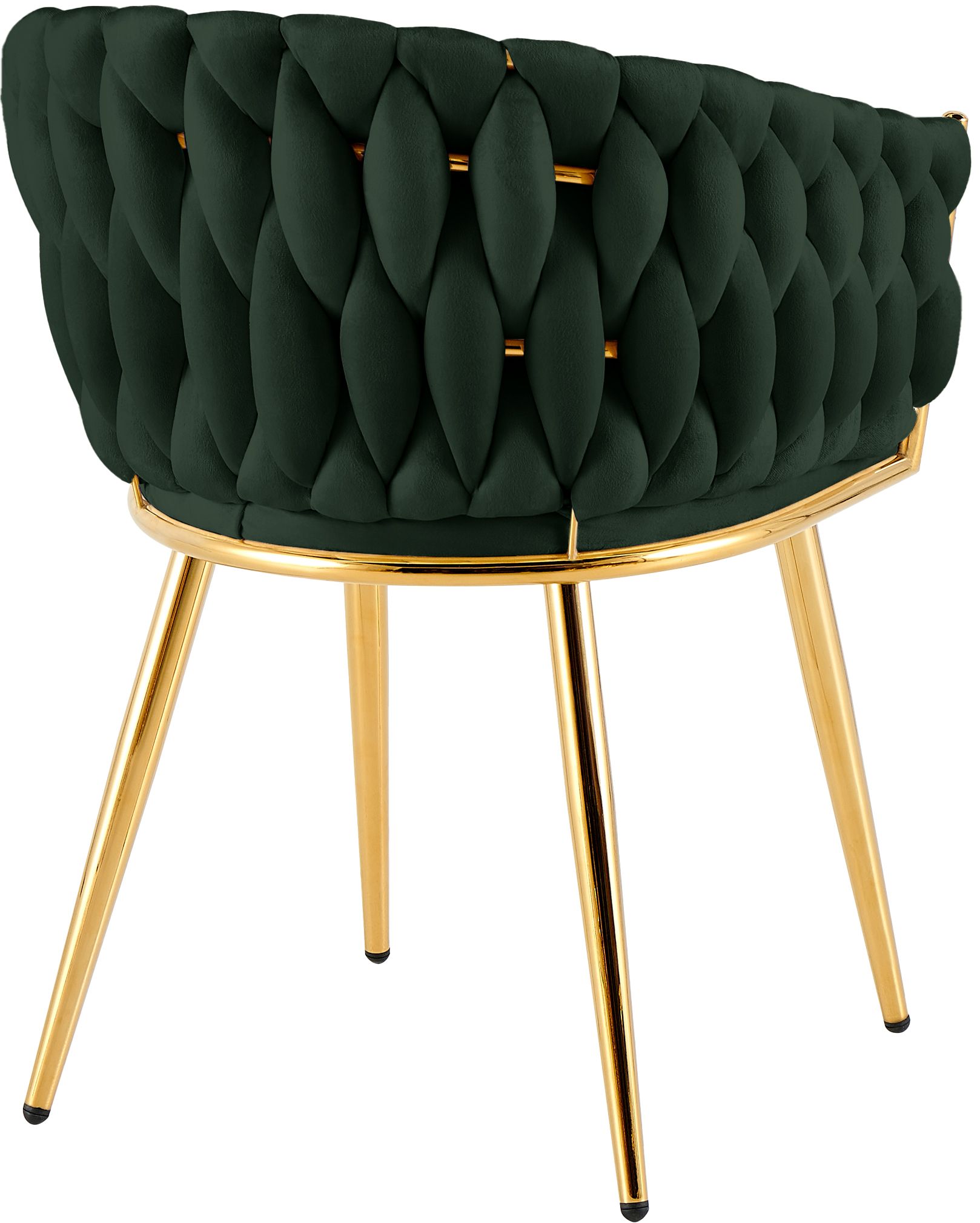 Chaise de salle à manger Molise velours pied doré