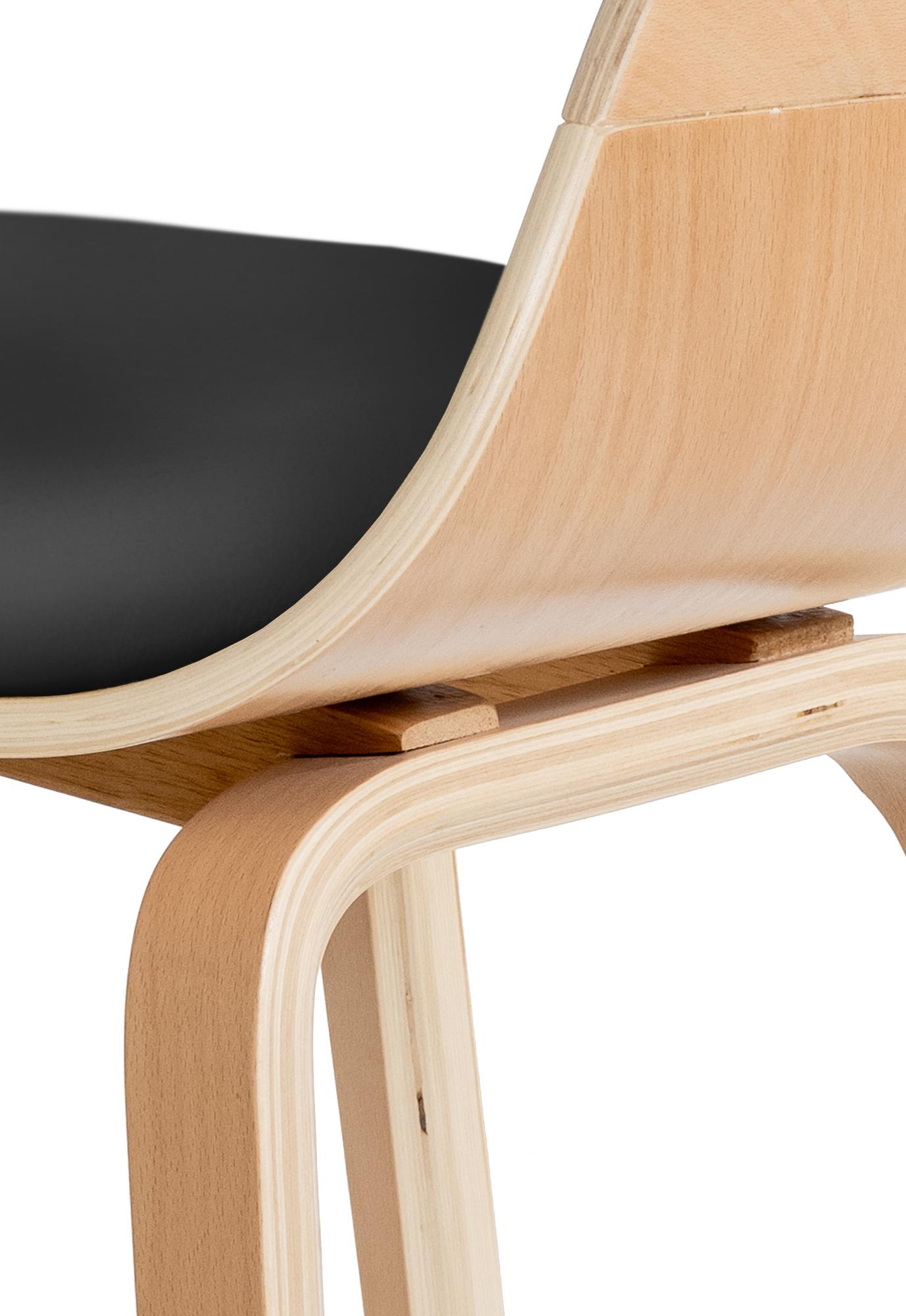 Lot de 2 chaises de salle à manger Kingston en similicuir