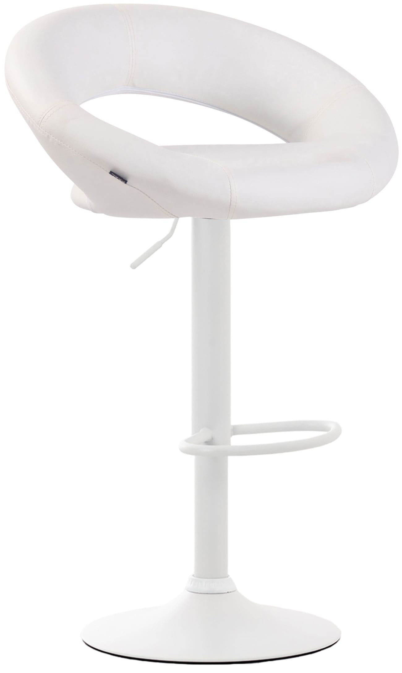 Lot de 2 Tabourets de bar Olinda en similicuir hauteur réglable et siège pivotant